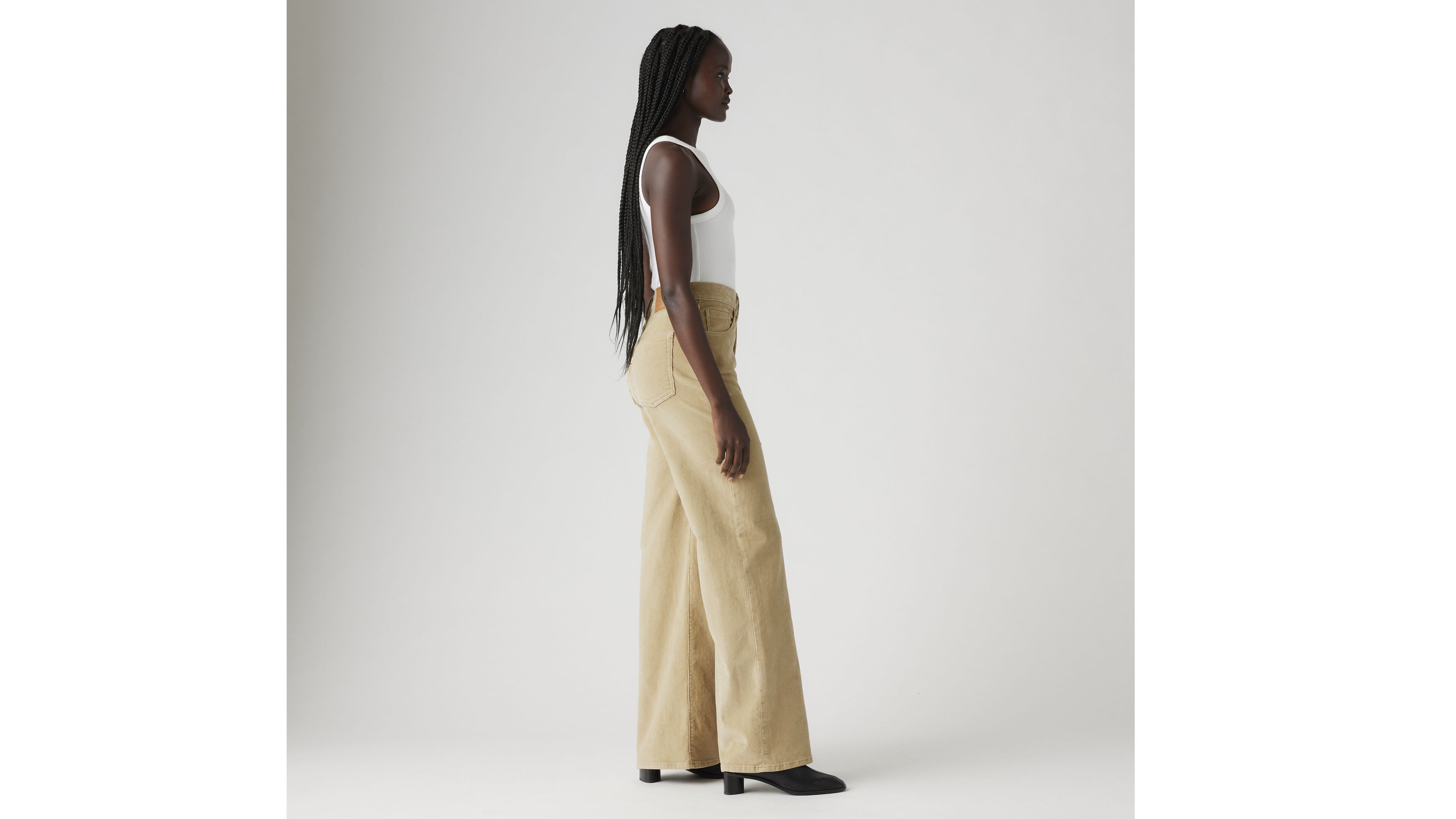Ribcage Wide Leg Corduroy Women's Jeans 4