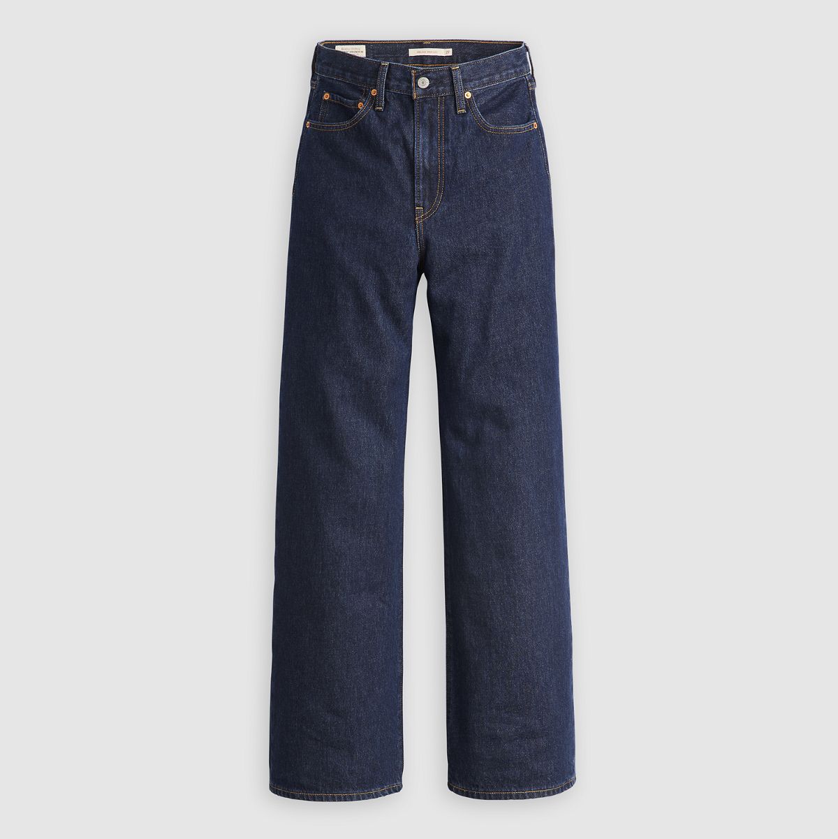 Ribcage Wide-Leg Women's Jeans — Shaded View - Dark Wash