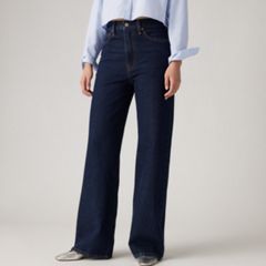 Ribcage Wide-Leg Women's Jeans — Shaded View - Dark Wash 2