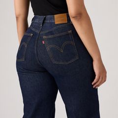 Ribcage Wide-Leg Women's Jeans — Shaded View - Dark Wash 13