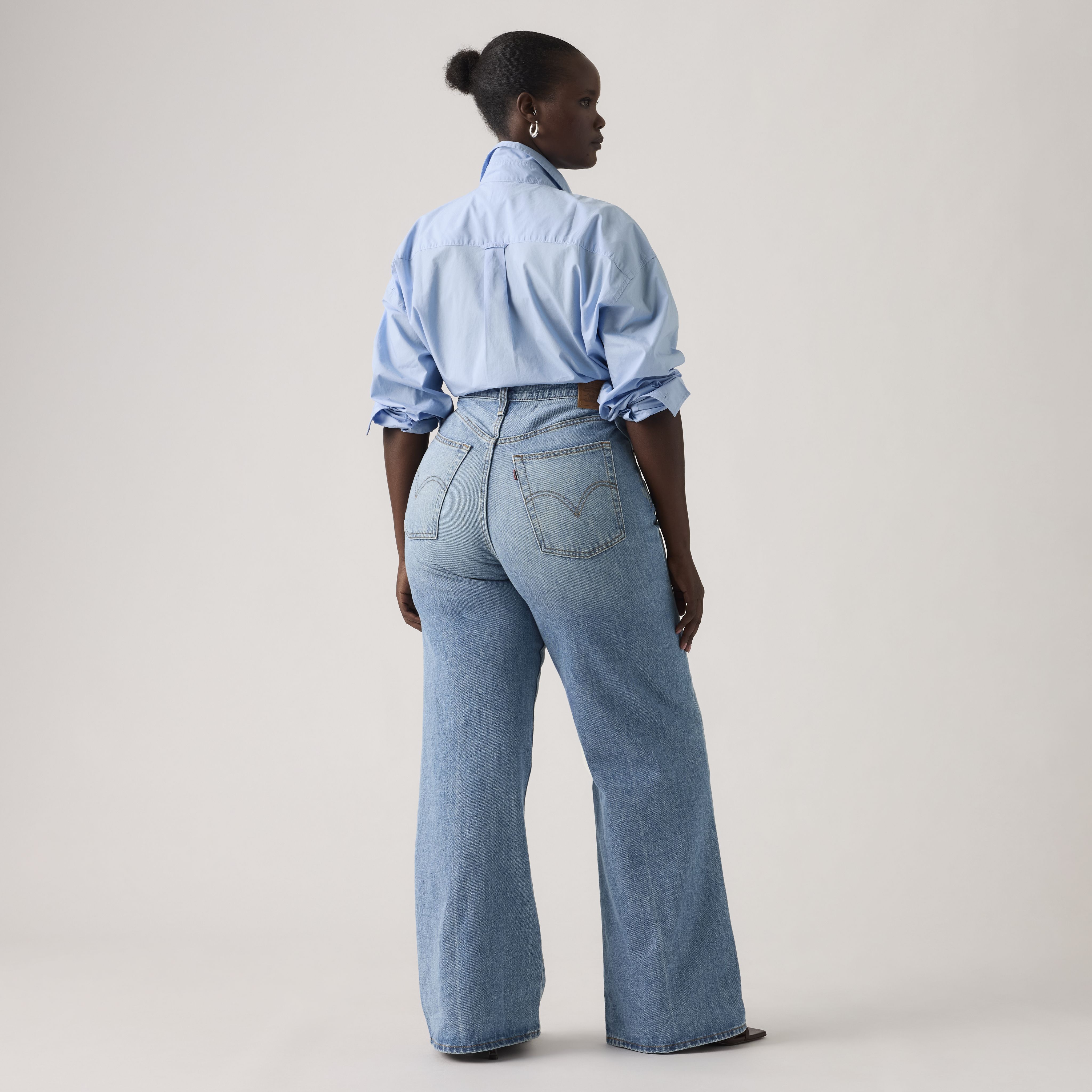 Jean Joli thorax jambe large pour femme 12