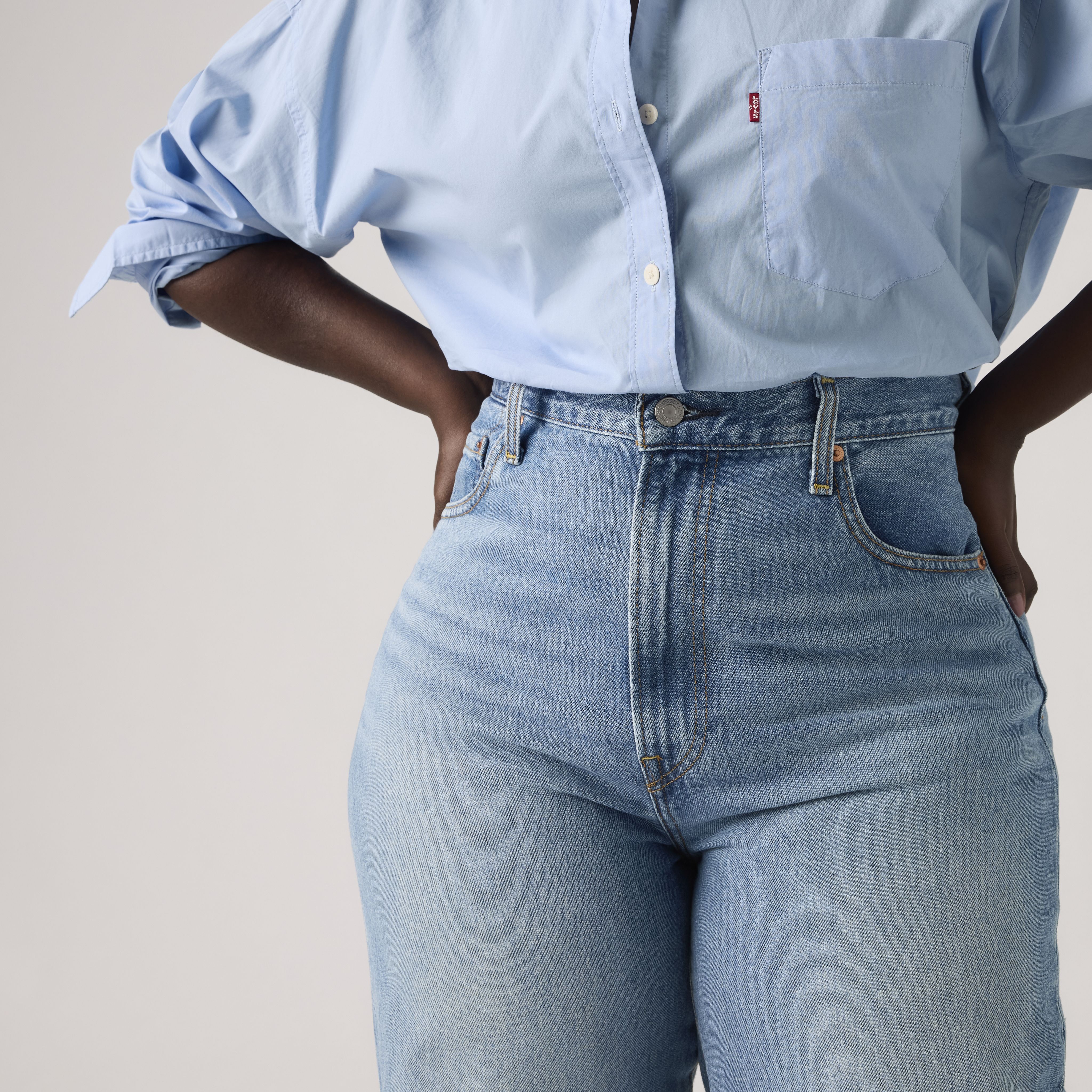 Jean Joli thorax jambe large pour femme 11