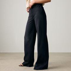 Ribcage Wide-Leg Women's Jeans — None Your Business - Black 3