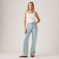 Ribcage Wide-Leg Women's Jeans — Of Course Stone - Light Wash 5