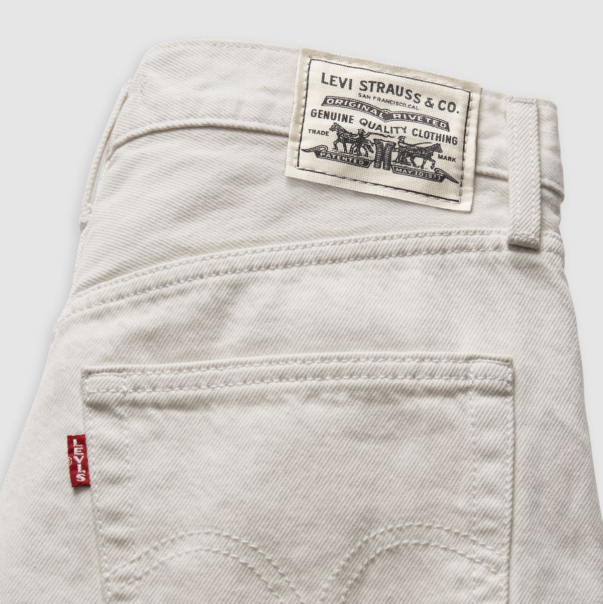 Ribcage Wide-Leg Linen Women's Pants — Crystal Gray - Grey