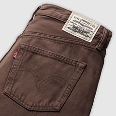 Ribcage Wide-Leg Linen Women's Pants — Hot Fudge - Brown 7