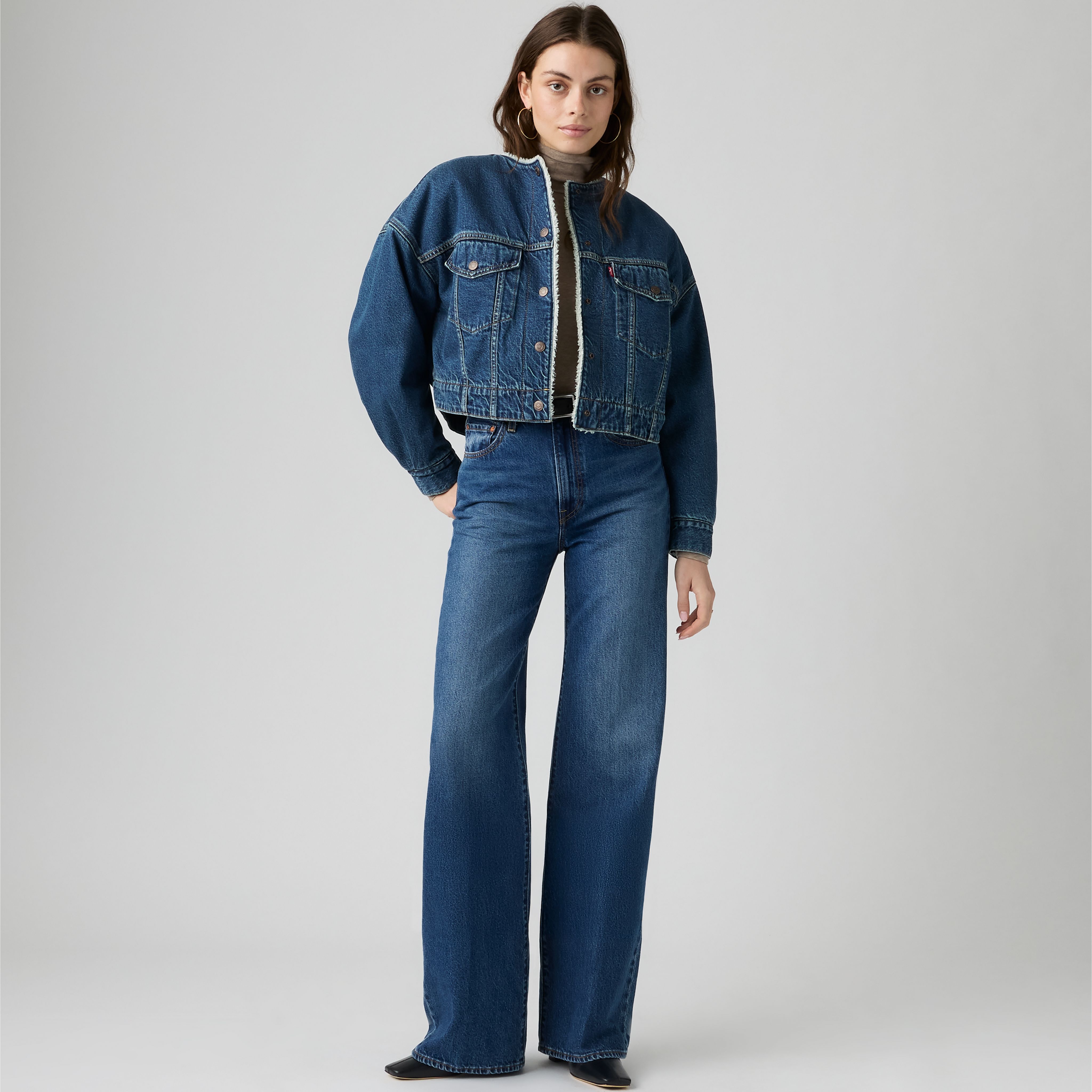 Ribcage Wide Leg Jeans 1