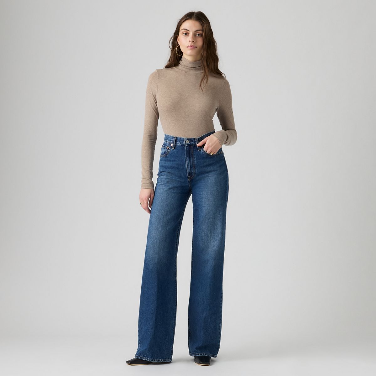 Ribcage Wide-Leg Women's Jeans — Maybe Anywhere - Medium Wash
