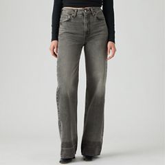 Ribcage Wide-Leg Women's Jeans — You're Excused - Grey 2
