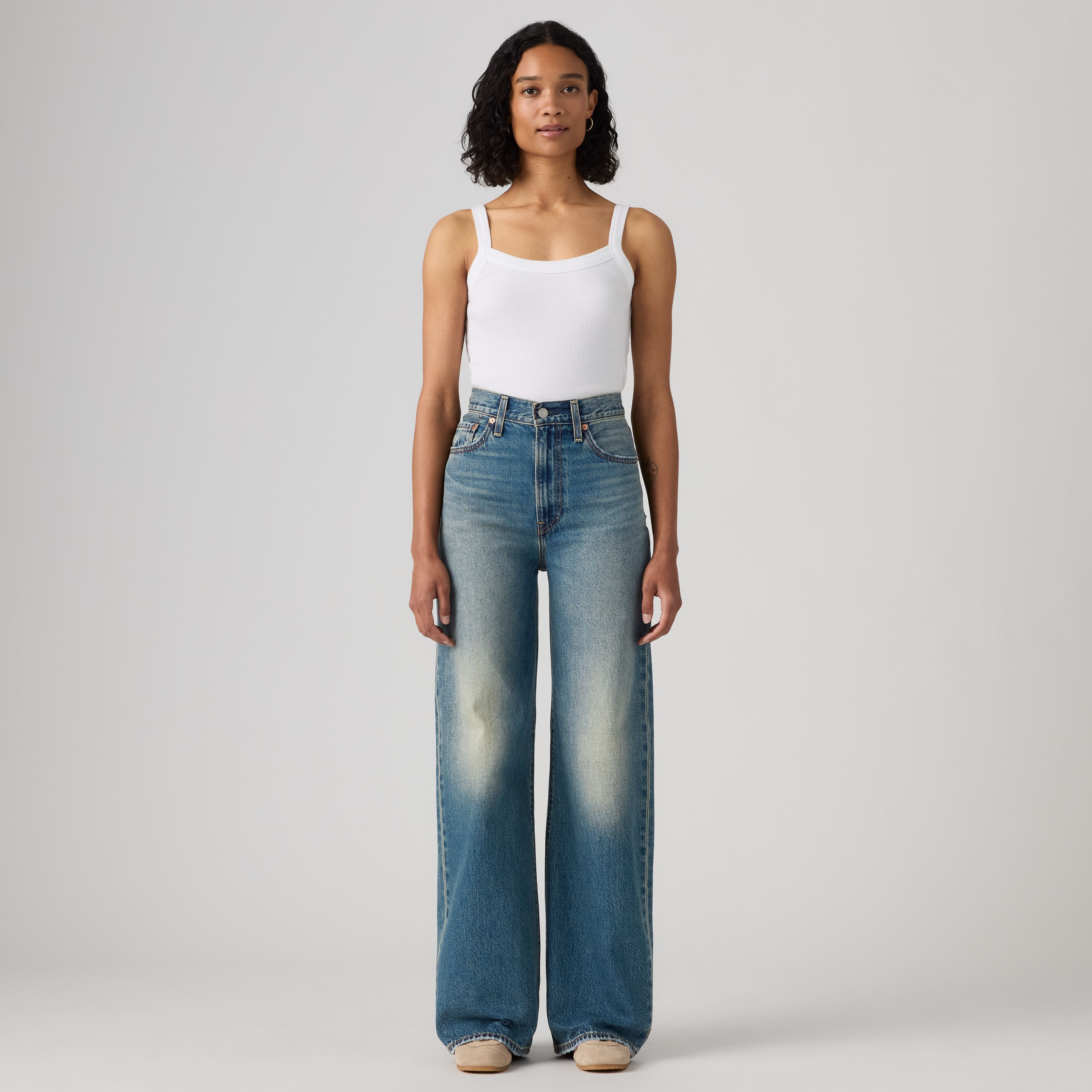 Ribcage Wide Leg Jeans 5