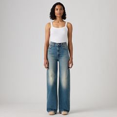 Ribcage Wide-Leg Women's Jeans — Counting Bills - Dark Wash 5