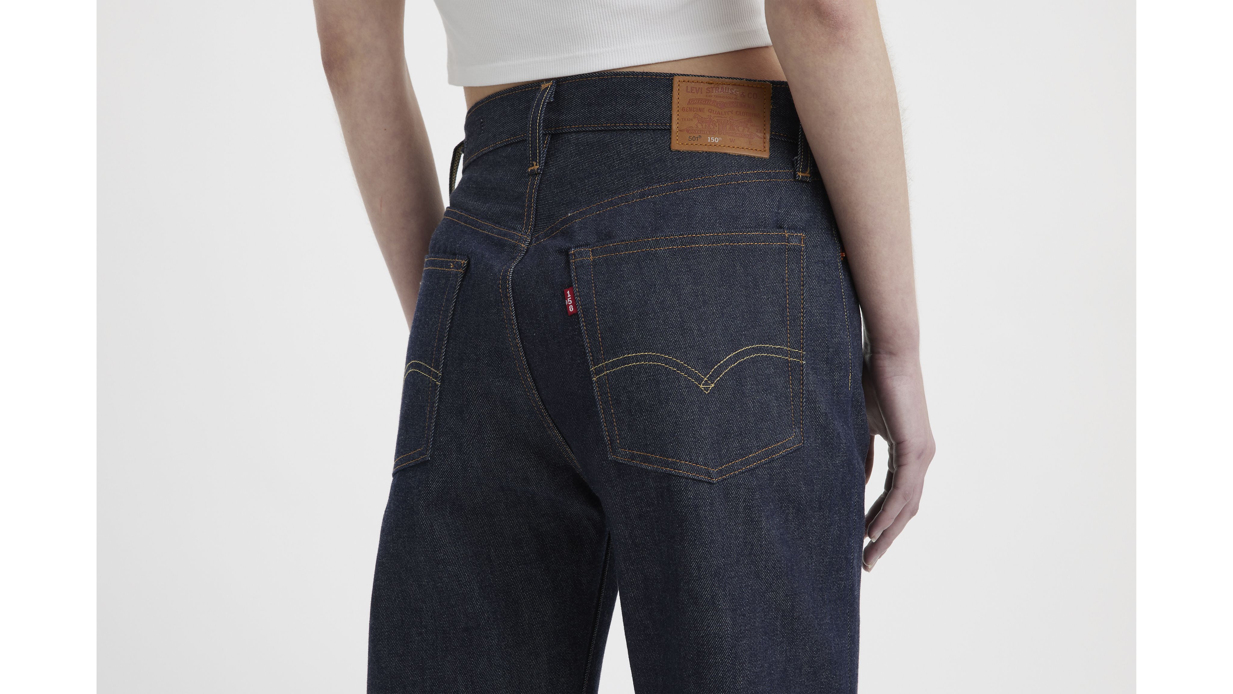 Levi's×JS / 501(R) Selvedge RIGID W44L28 501® Rigid Selvedge Women's Jeans - Medium Wash | Levi's® US