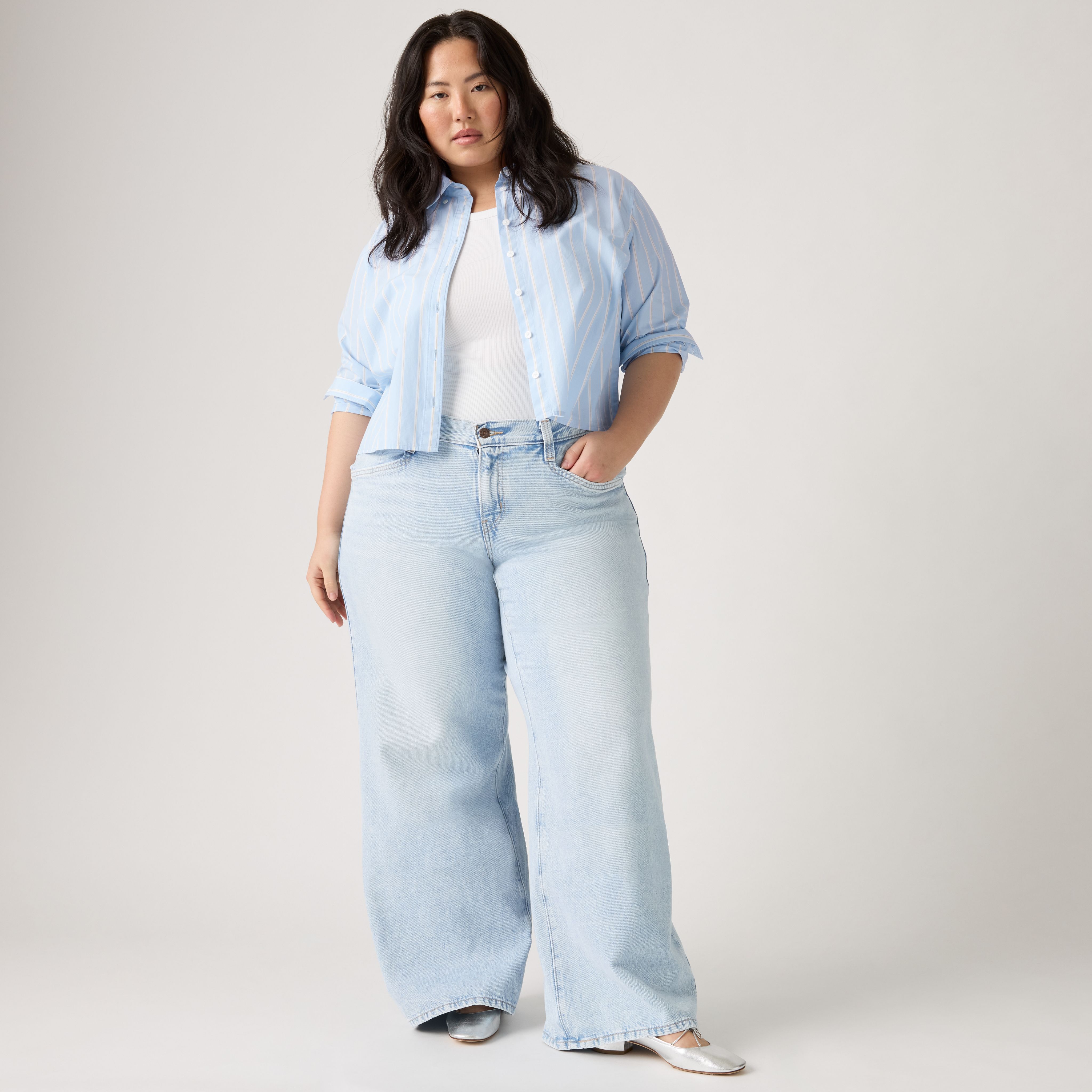 94 Baggy Bootcut Women's Jeans (Plus Size