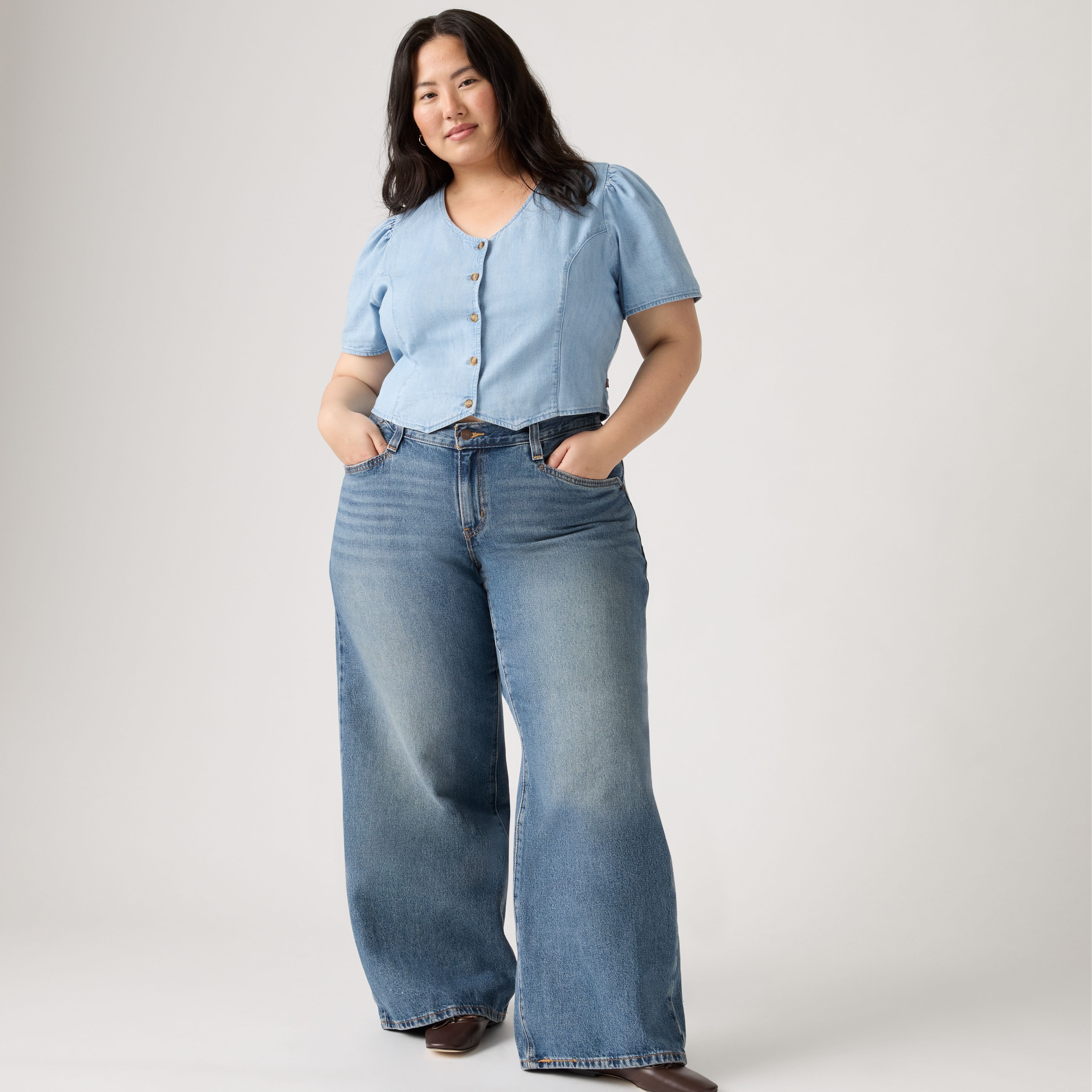 94 Baggy Bootcut Women's Jeans (Plus Size) 1
