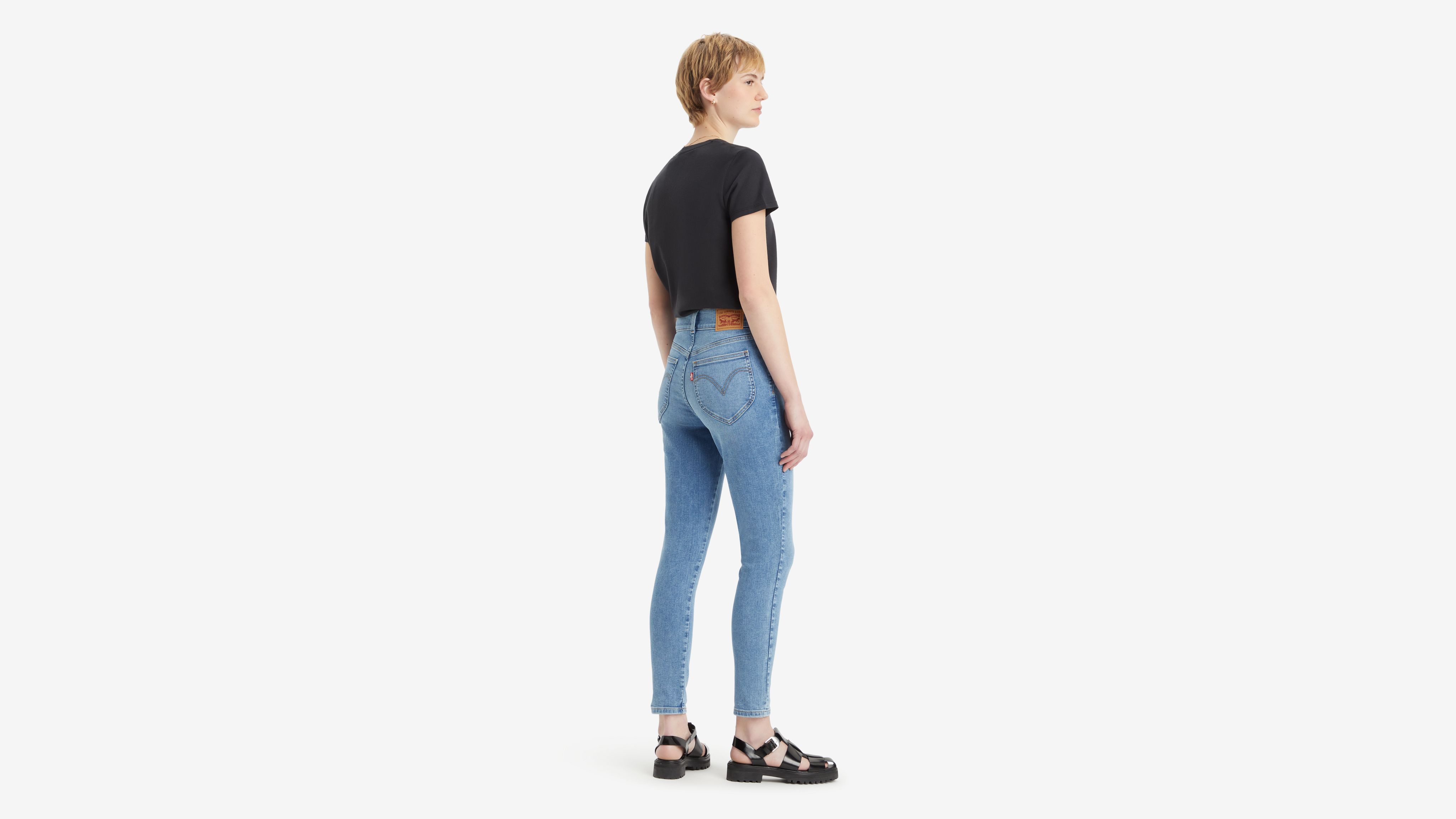 Jeans skinny rétro a vita alta 3