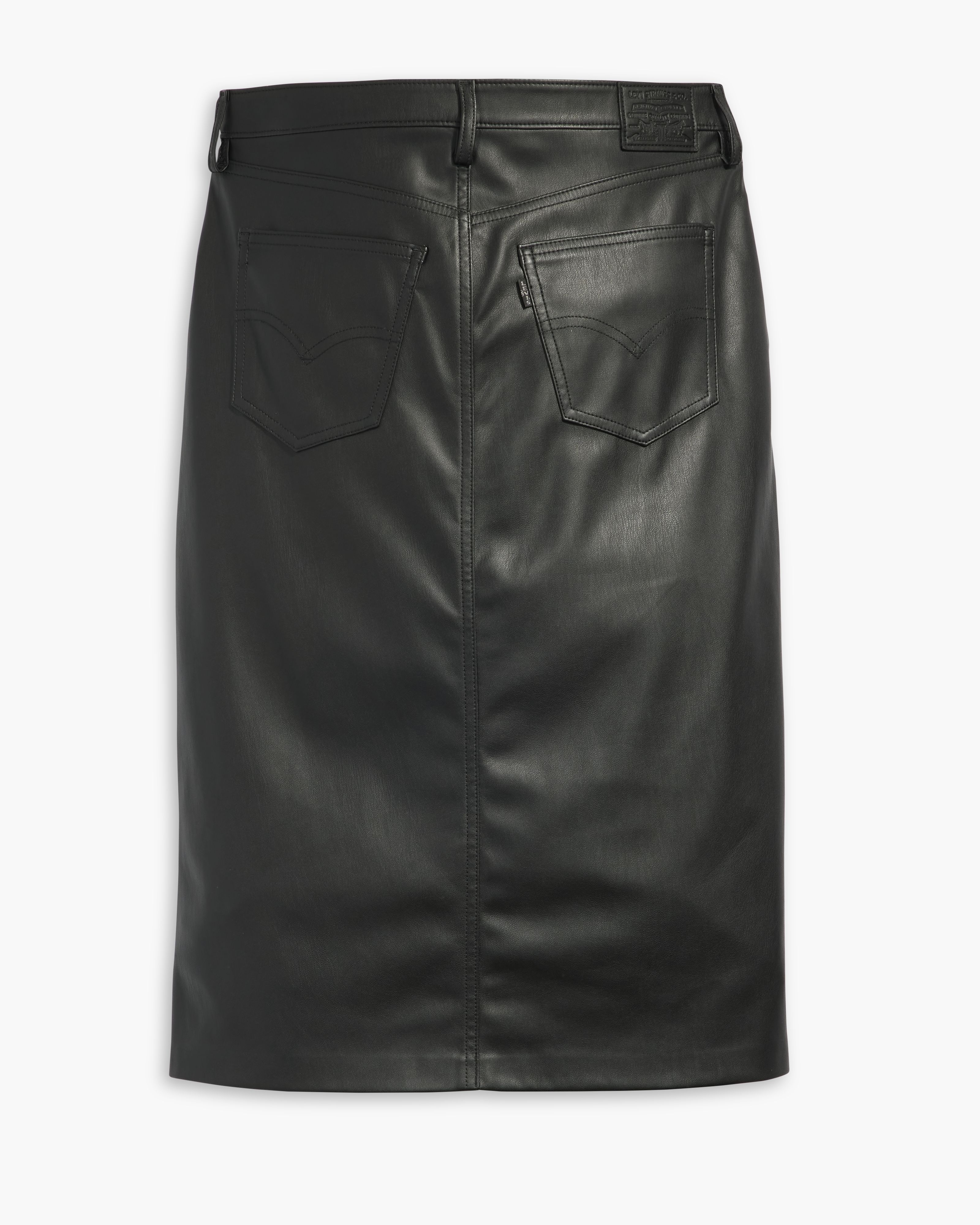 Faux Leather Icon Pencil Skirt 7
