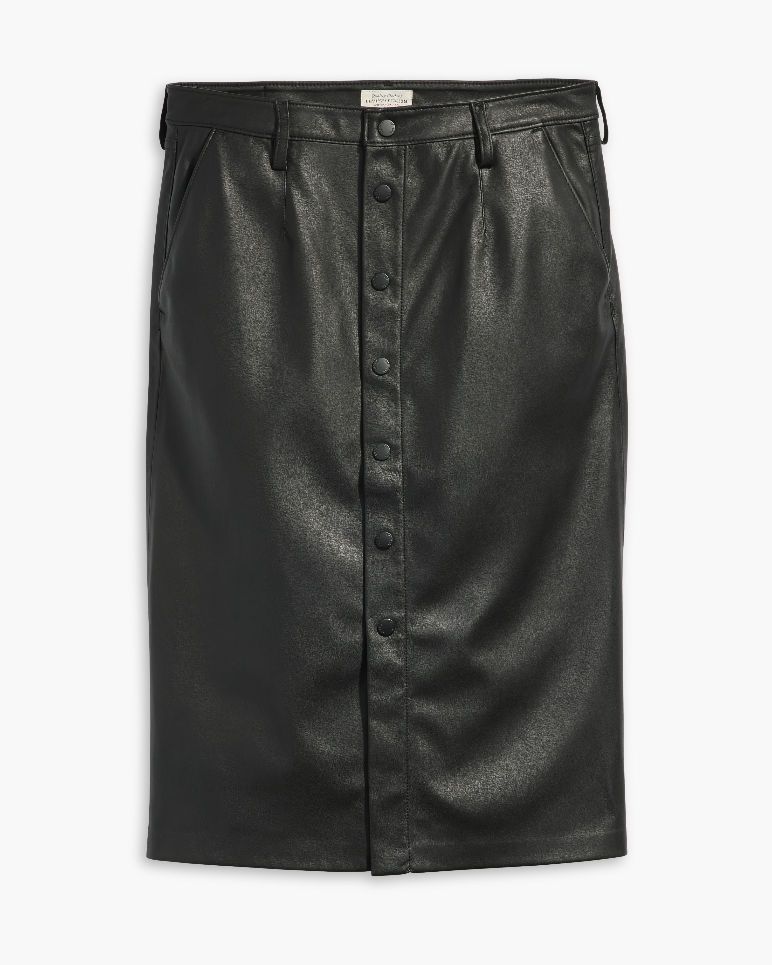 Faux Leather Icon Pencil Skirt 6