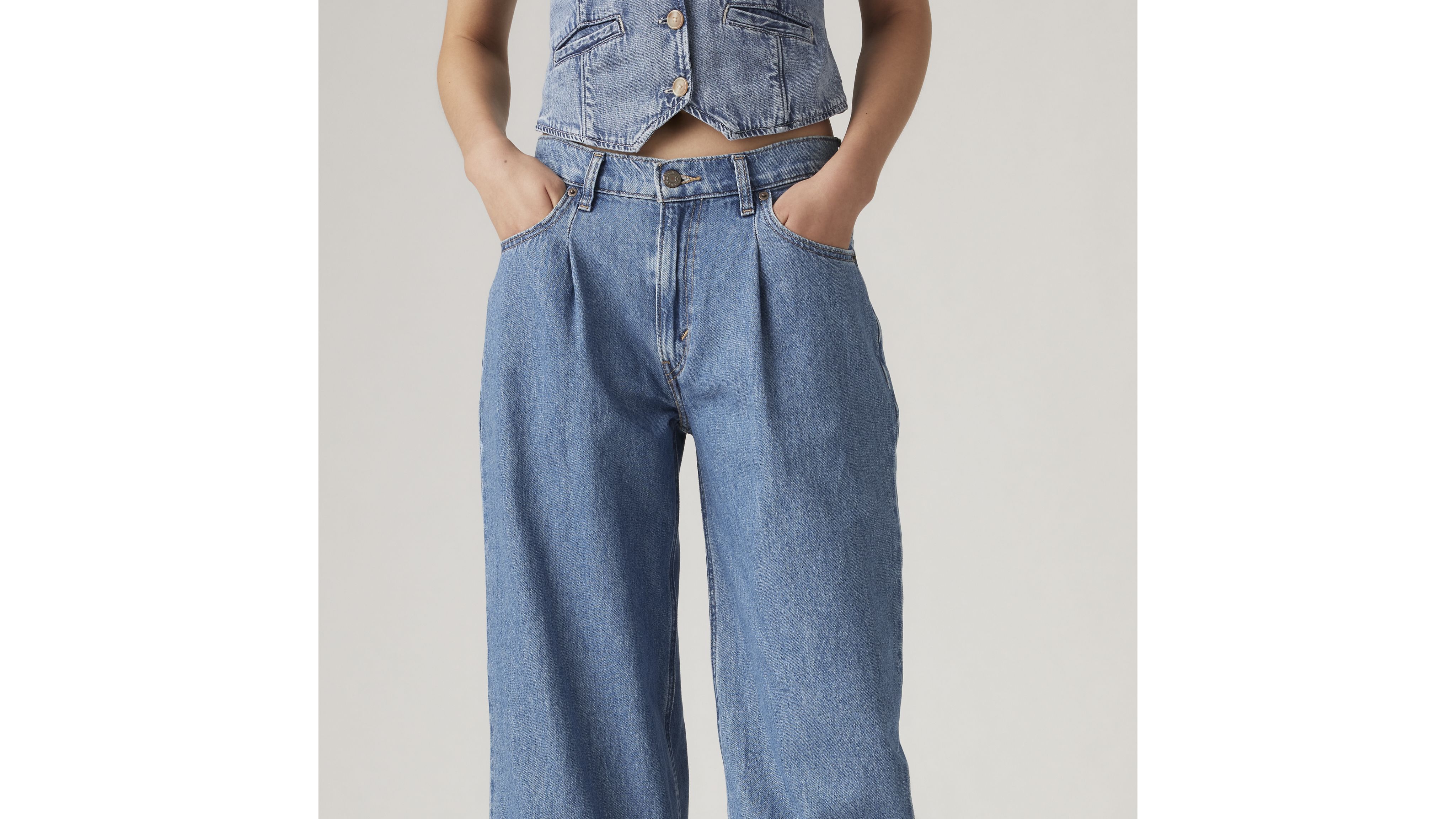 Baggy Dad Wide Leg Women's Jeans 2