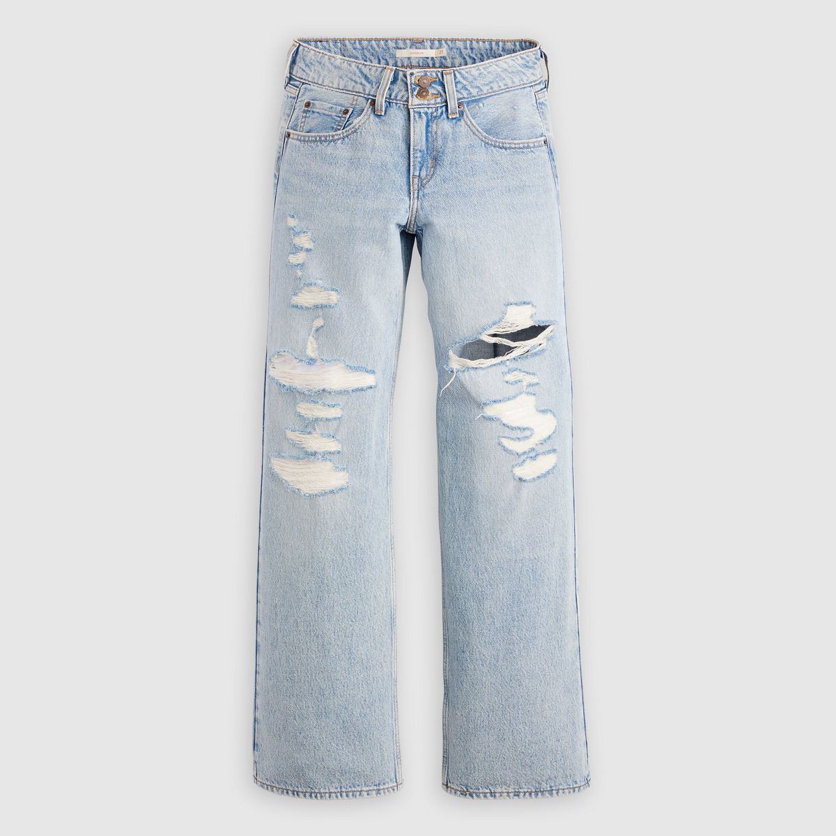 Superlow Loose Jeans — Don't Miss - Light Wash