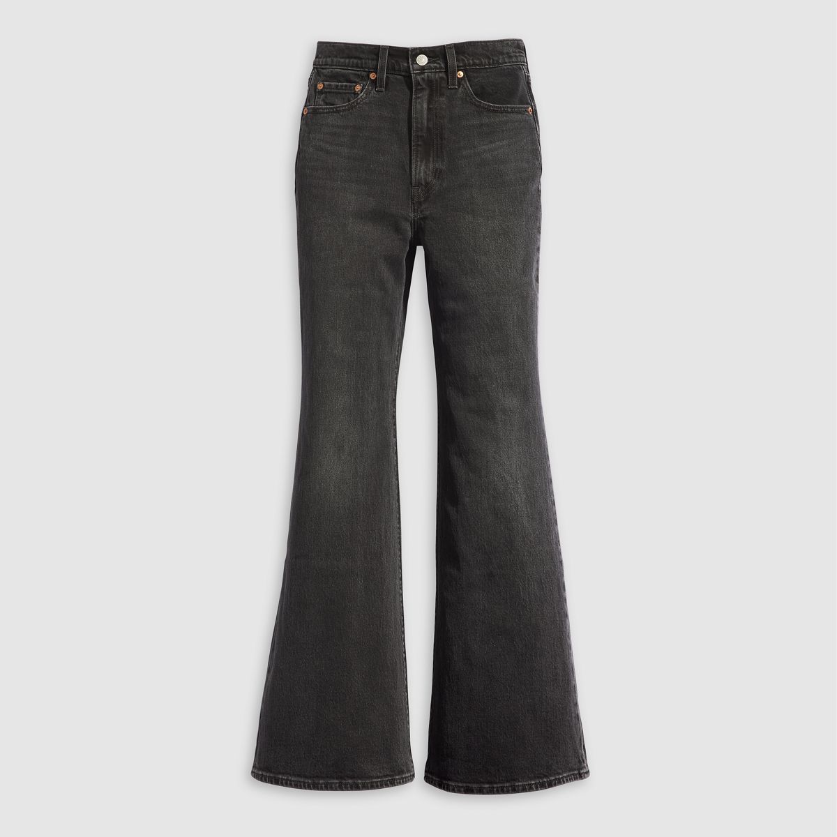 Ribcage Bell Women's Jeans — On The Town - Black