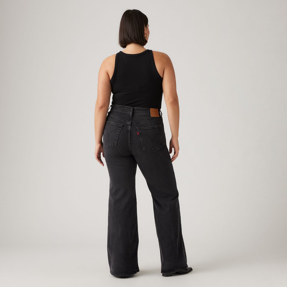 Ribcage Bell Women's Jeans — On The Town - Black