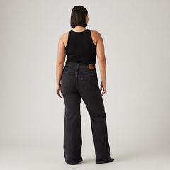 Ribcage Bell Women's Jeans — On The Town - Black 12