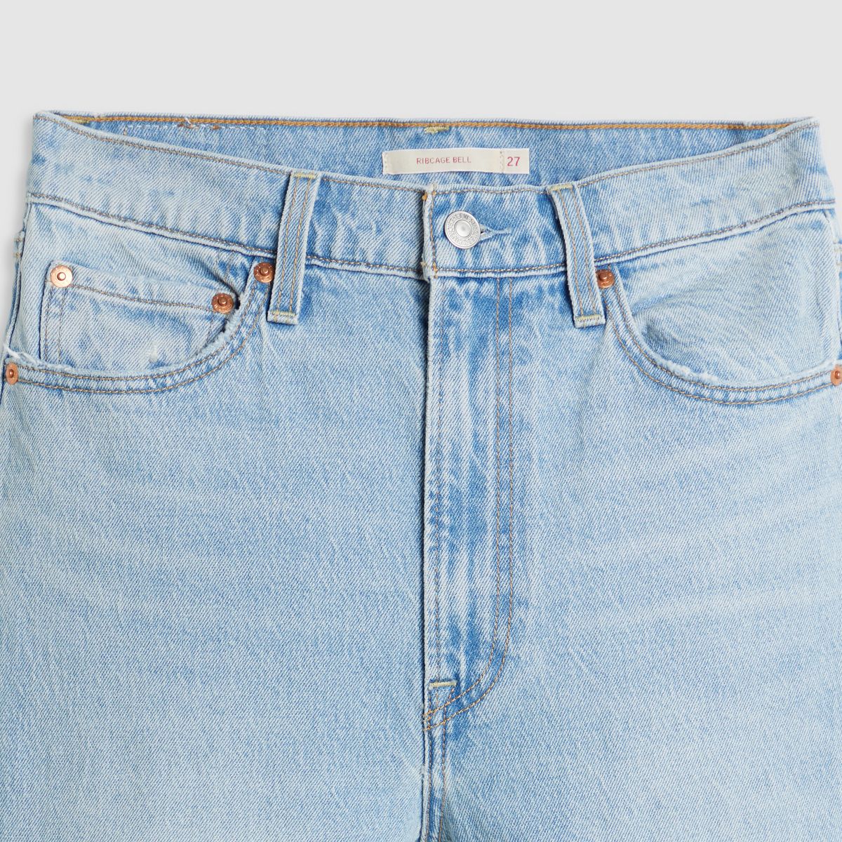 Ribcage Bell Women's Jeans — Sits Well Together - Light Wash