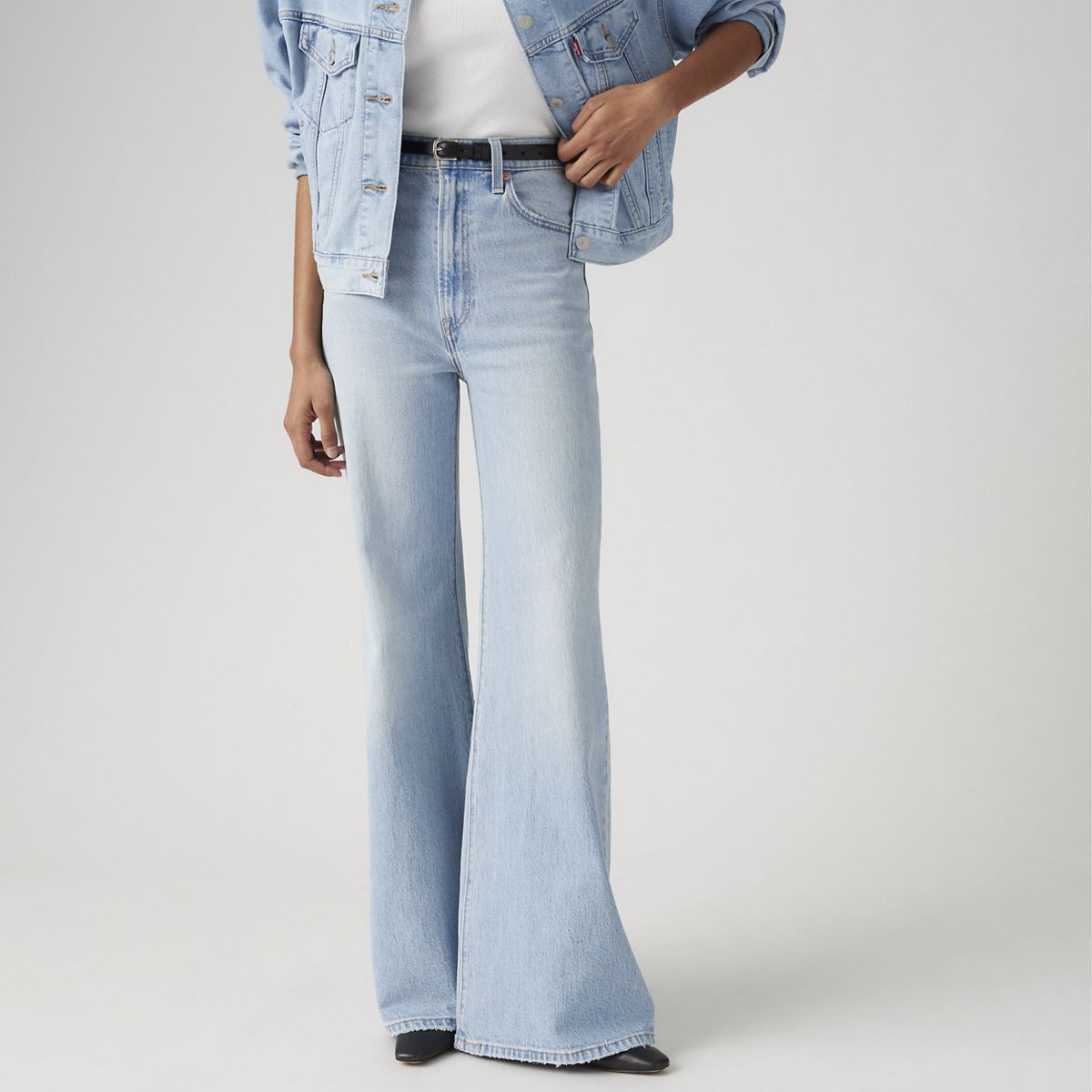 Ribcage Bell Women's Jeans — Sits Well Together - Light Wash