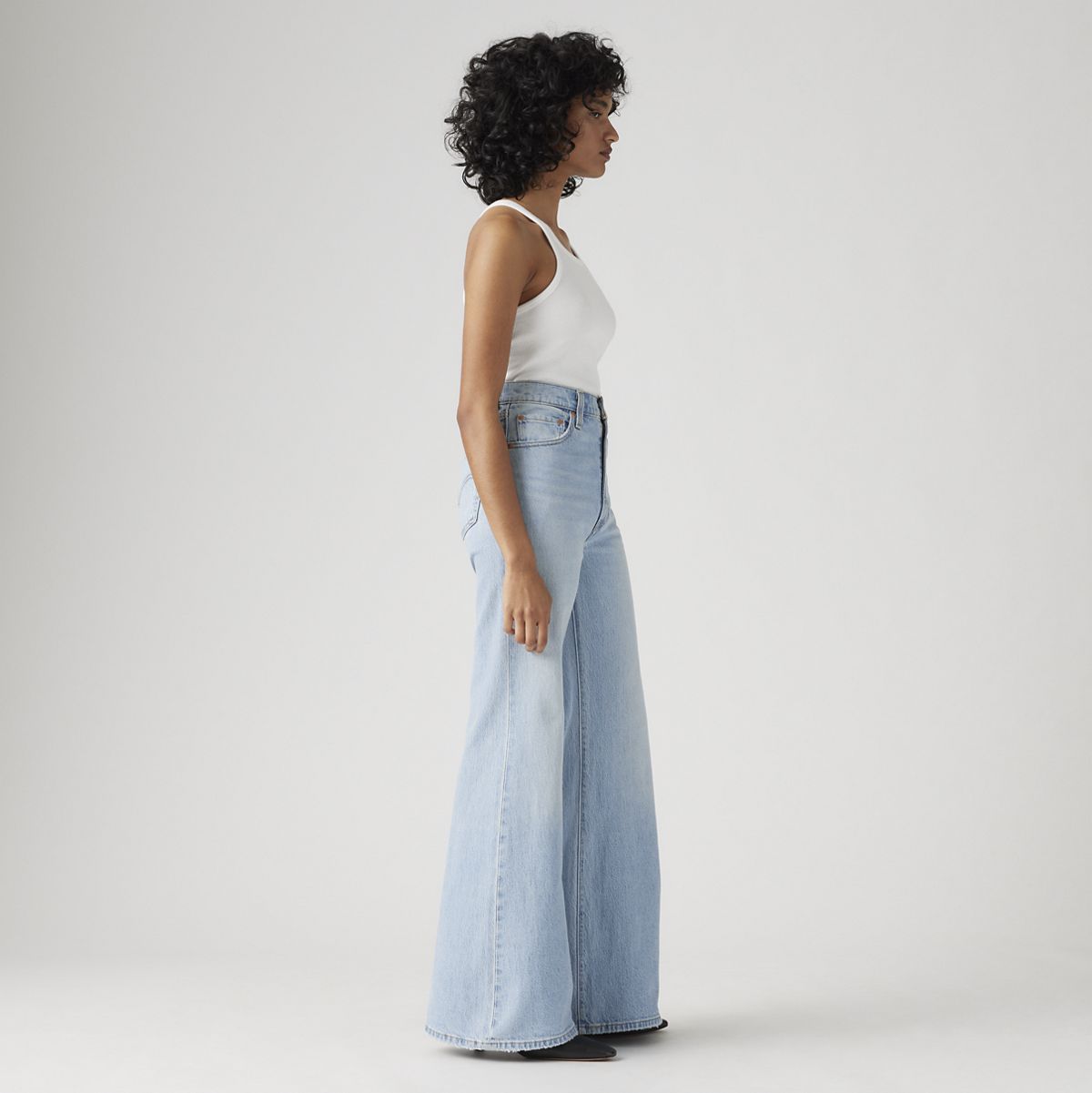 Ribcage Bell Women's Jeans — Sits Well Together - Light Wash
