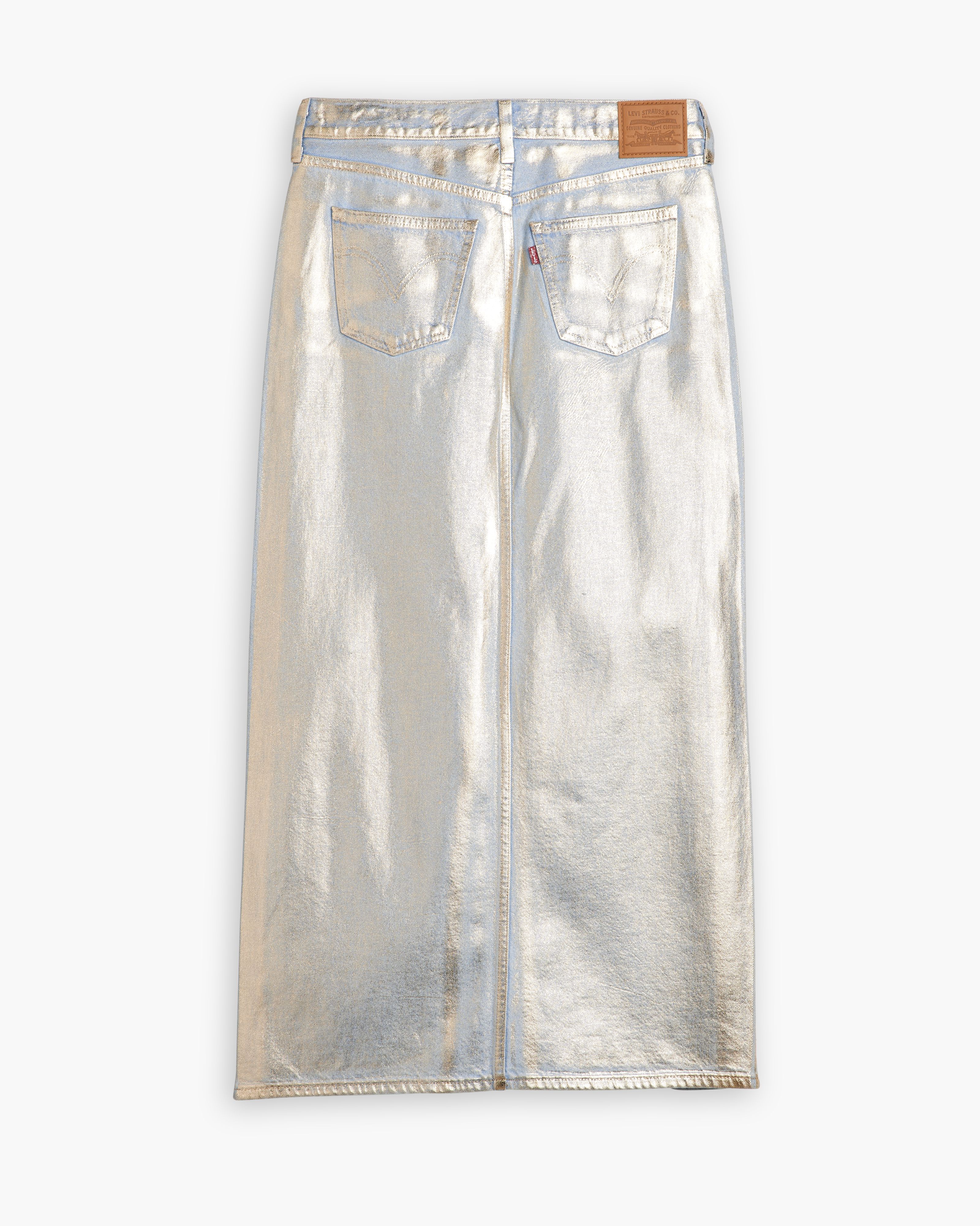 CLOSET STRAUSS & CO. デニムフリルスリングCL501 Ankle Column Skirt - Medium Wash | Levi's® US