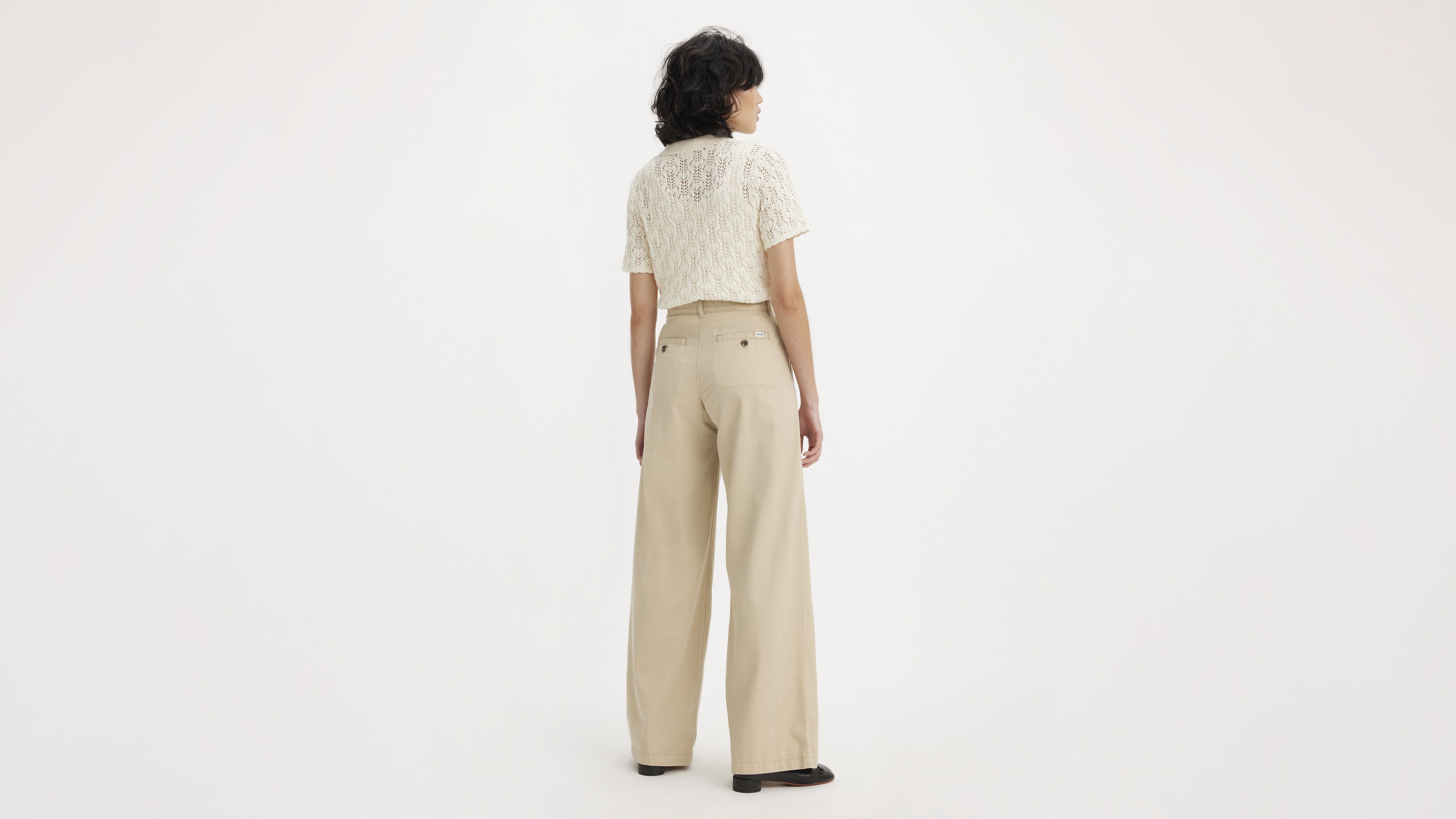 Pleated Wide Leg Trousers 3