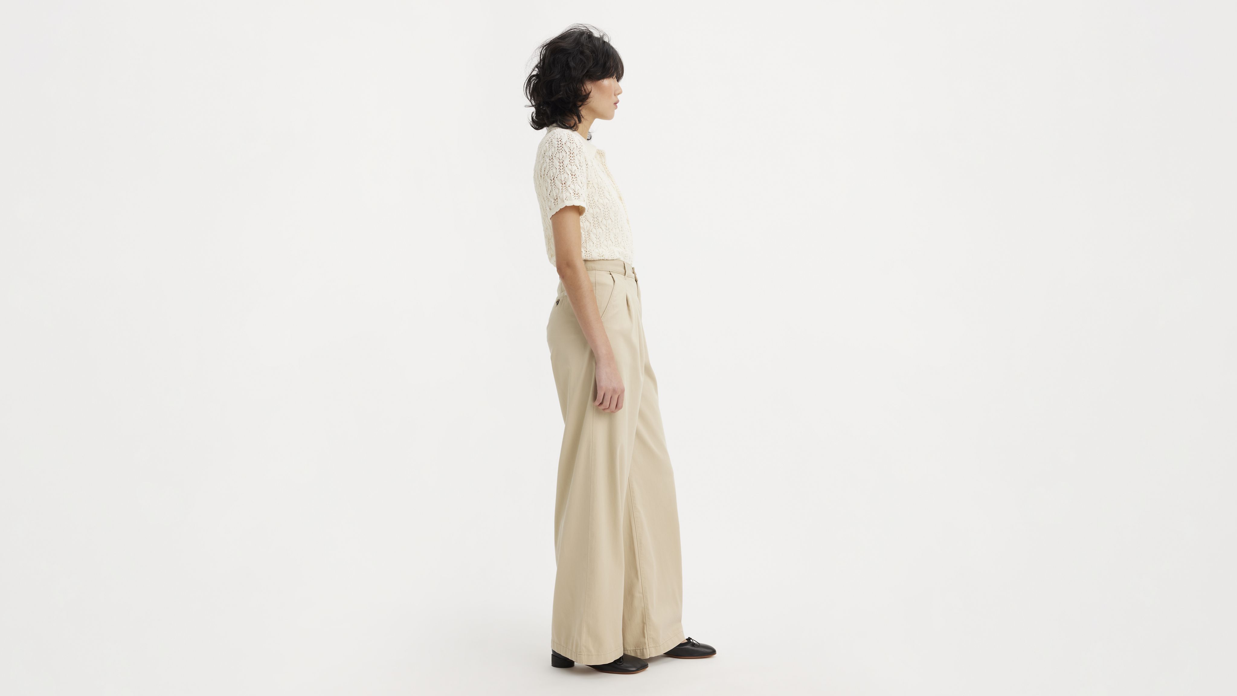 Pleated Wide Leg Trousers 4