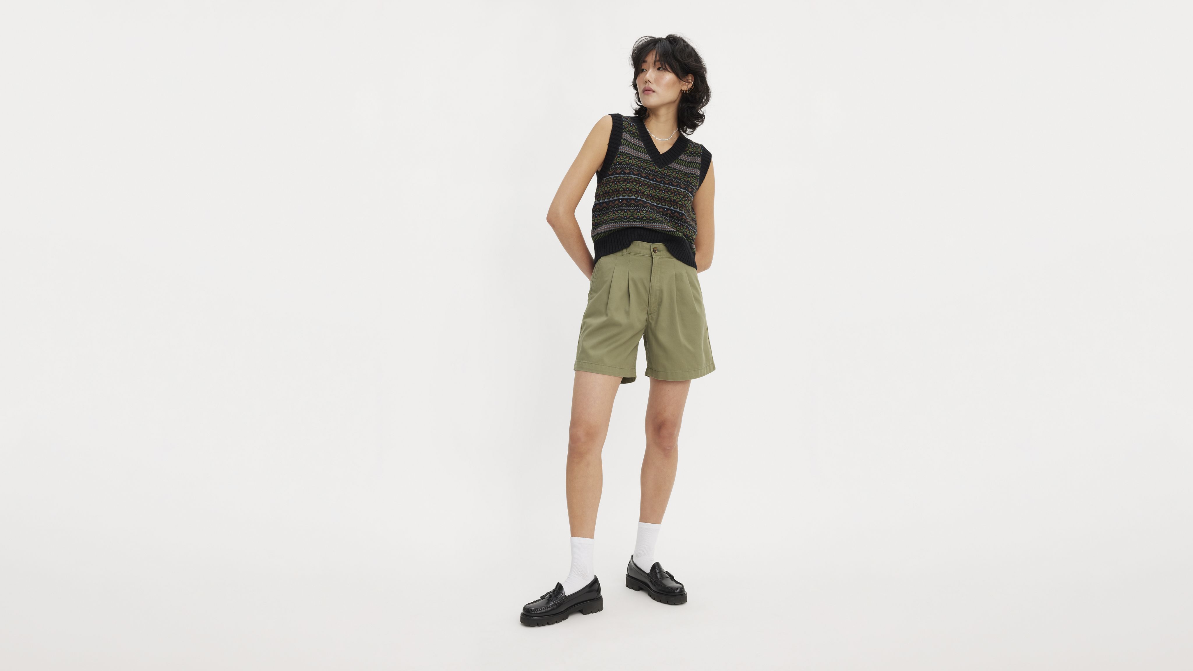 Pleated Trouser Shorts 1