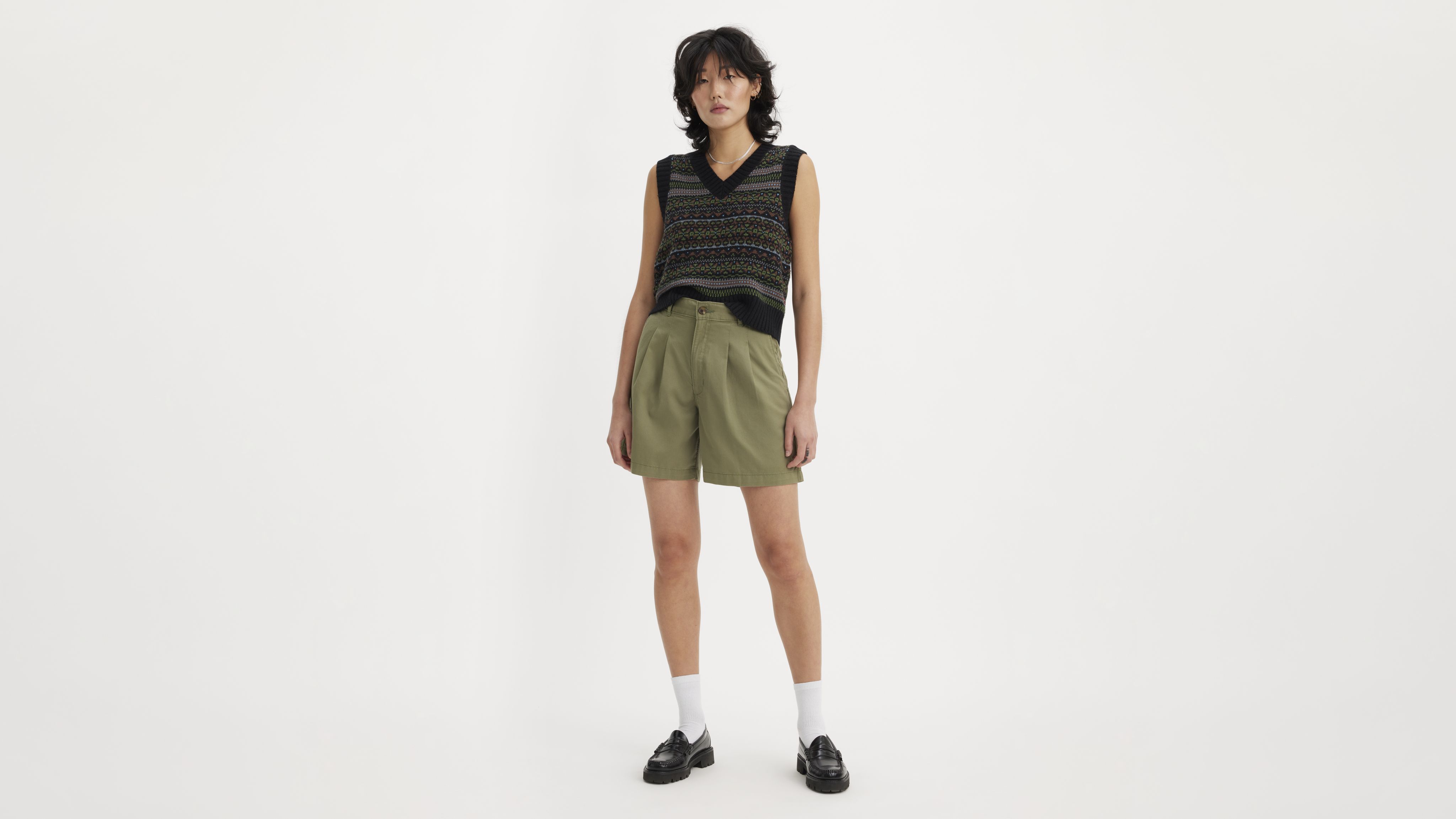 Pleated Trouser Shorts 1