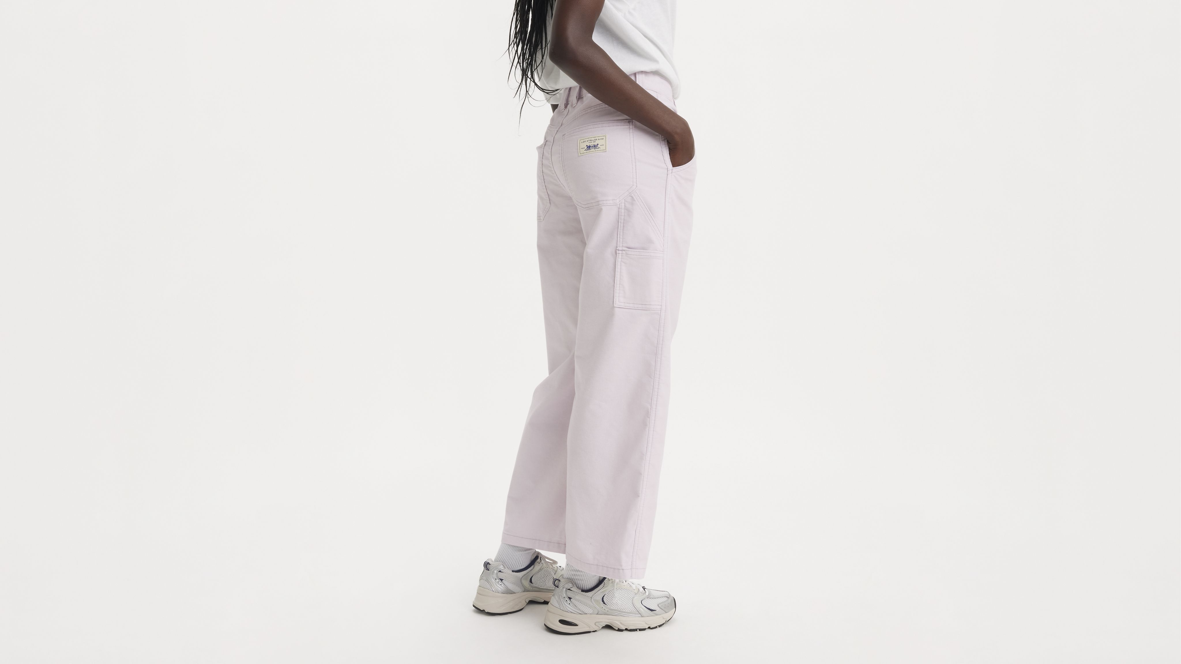 Baggy Carpenter Lightweight Corduroy Women's Pants 2