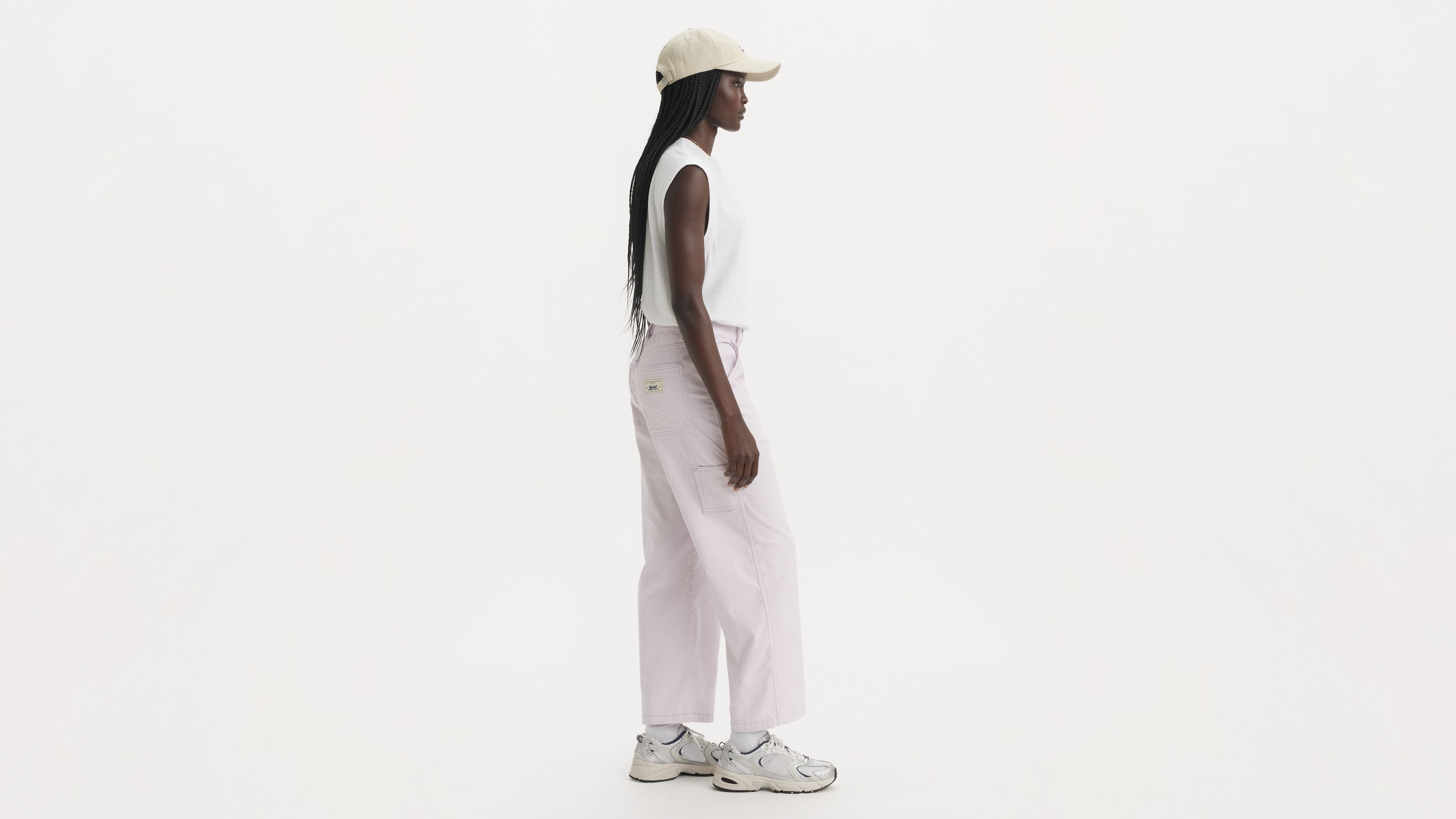Baggy Carpenter Lightweight Corduroy Women's Pants 4