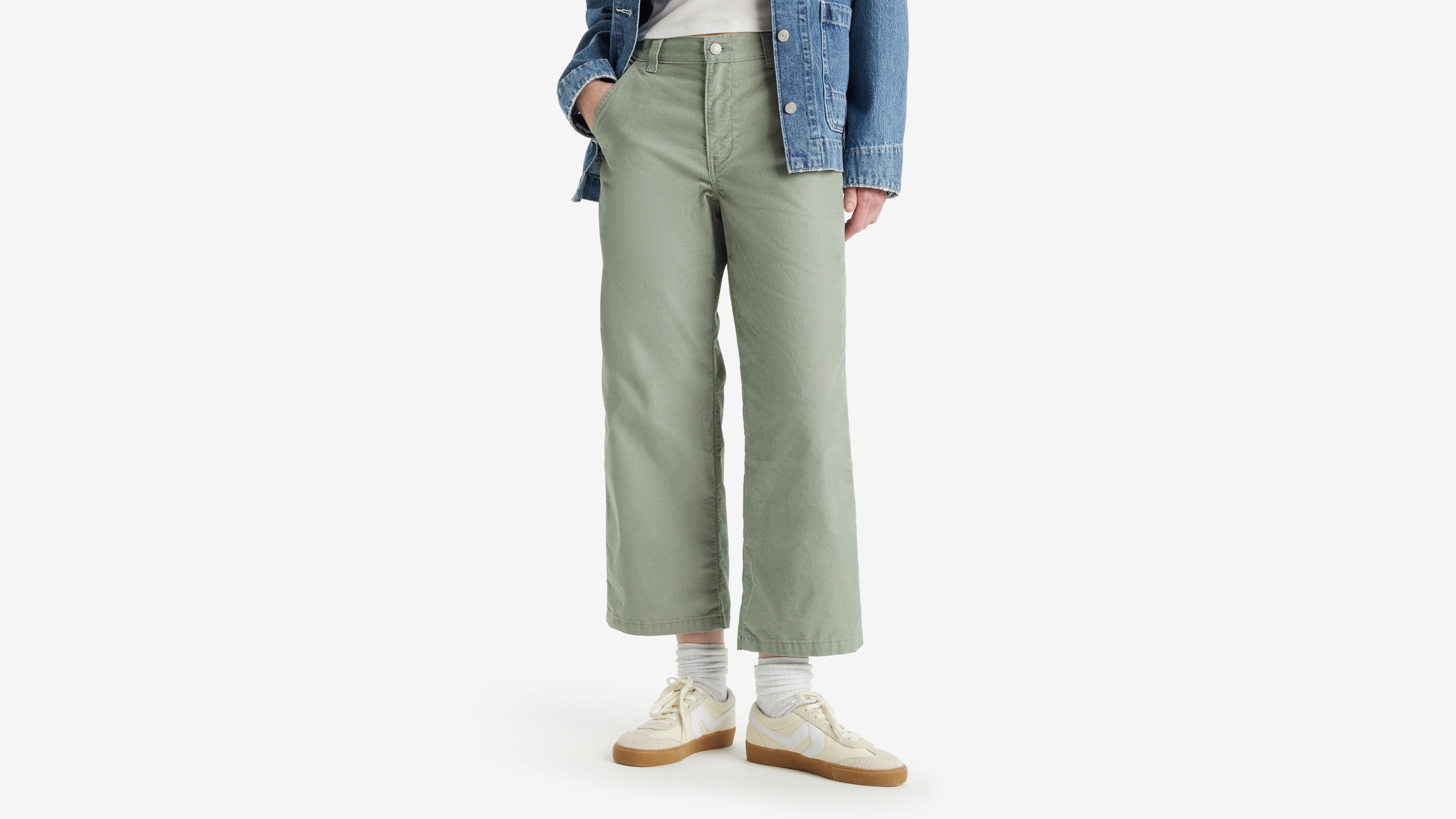 Baggy Carpenter Lightweight Corduroy Women's Pants 3