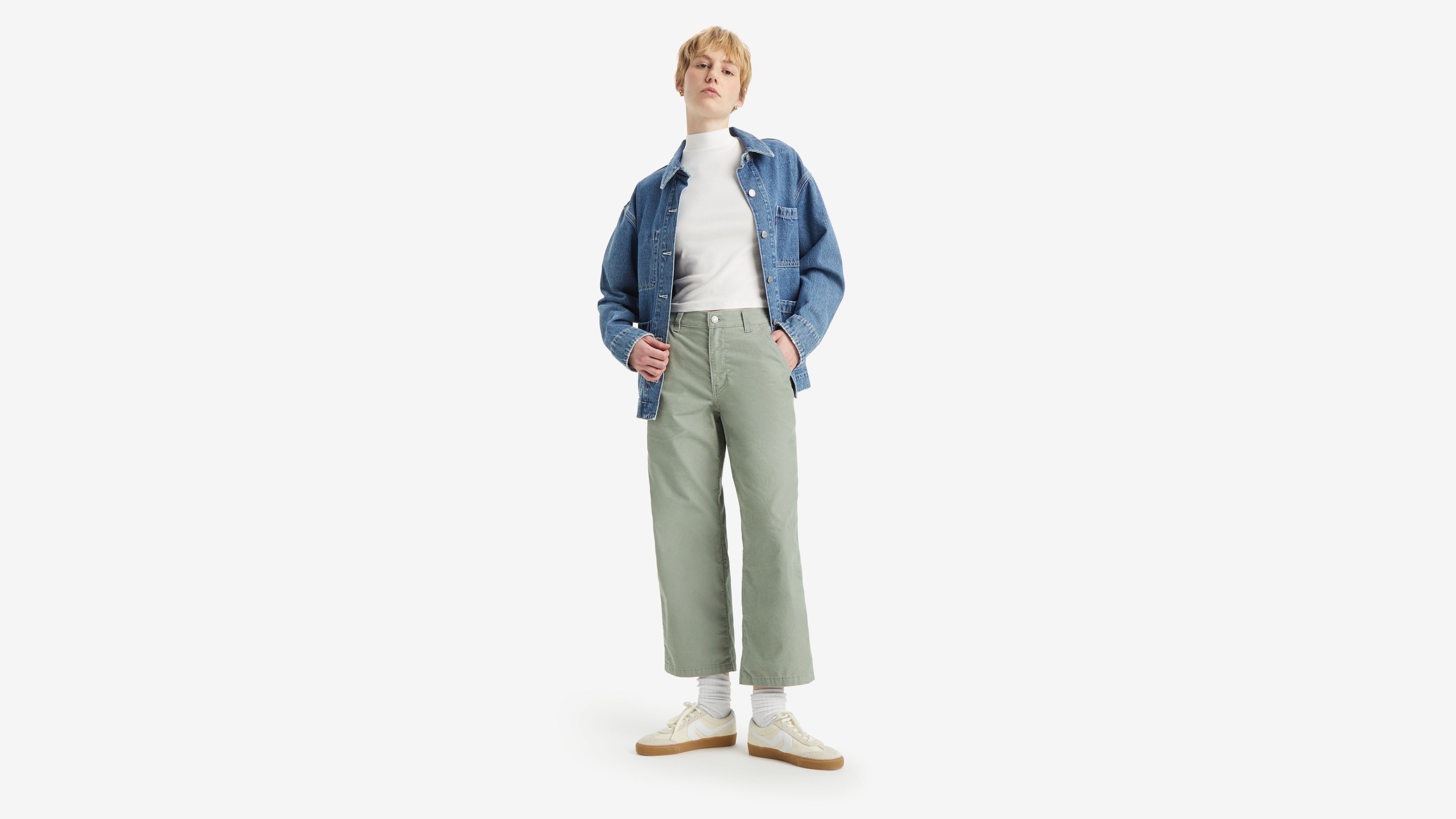 Baggy Carpenter Lightweight Corduroy Women's Pants 1