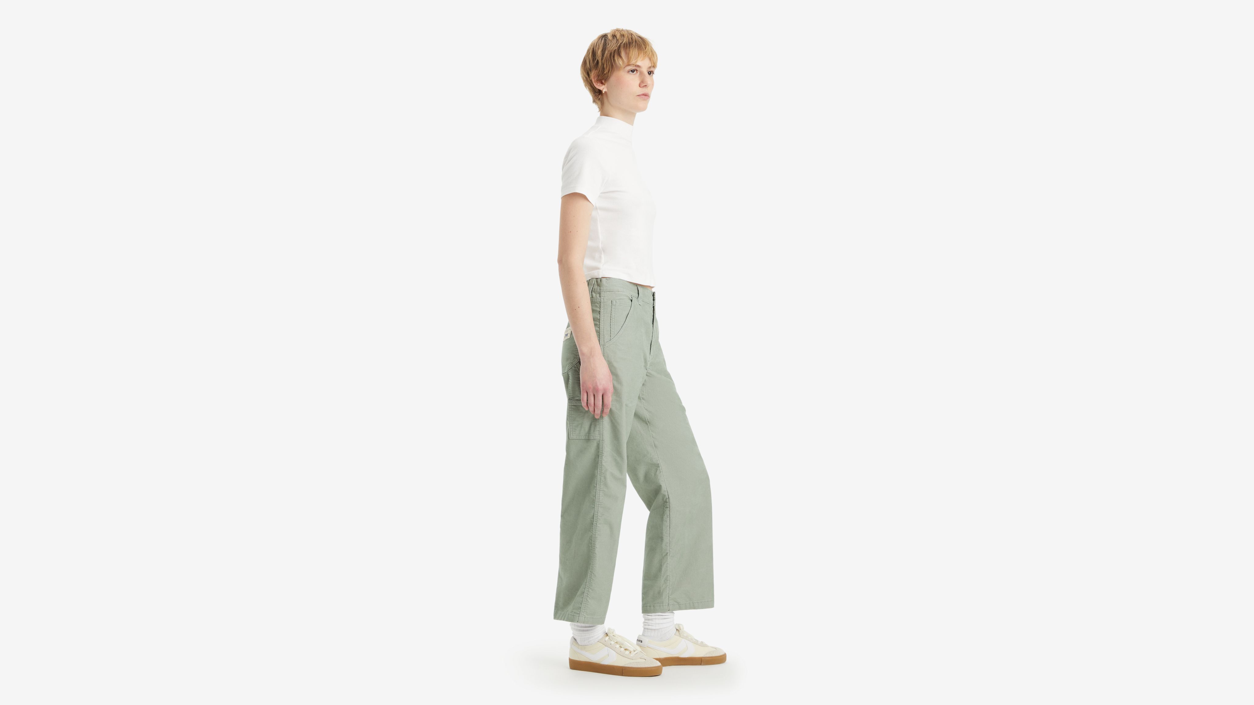 Baggy Carpenter Lightweight Corduroy Women's Pants 7