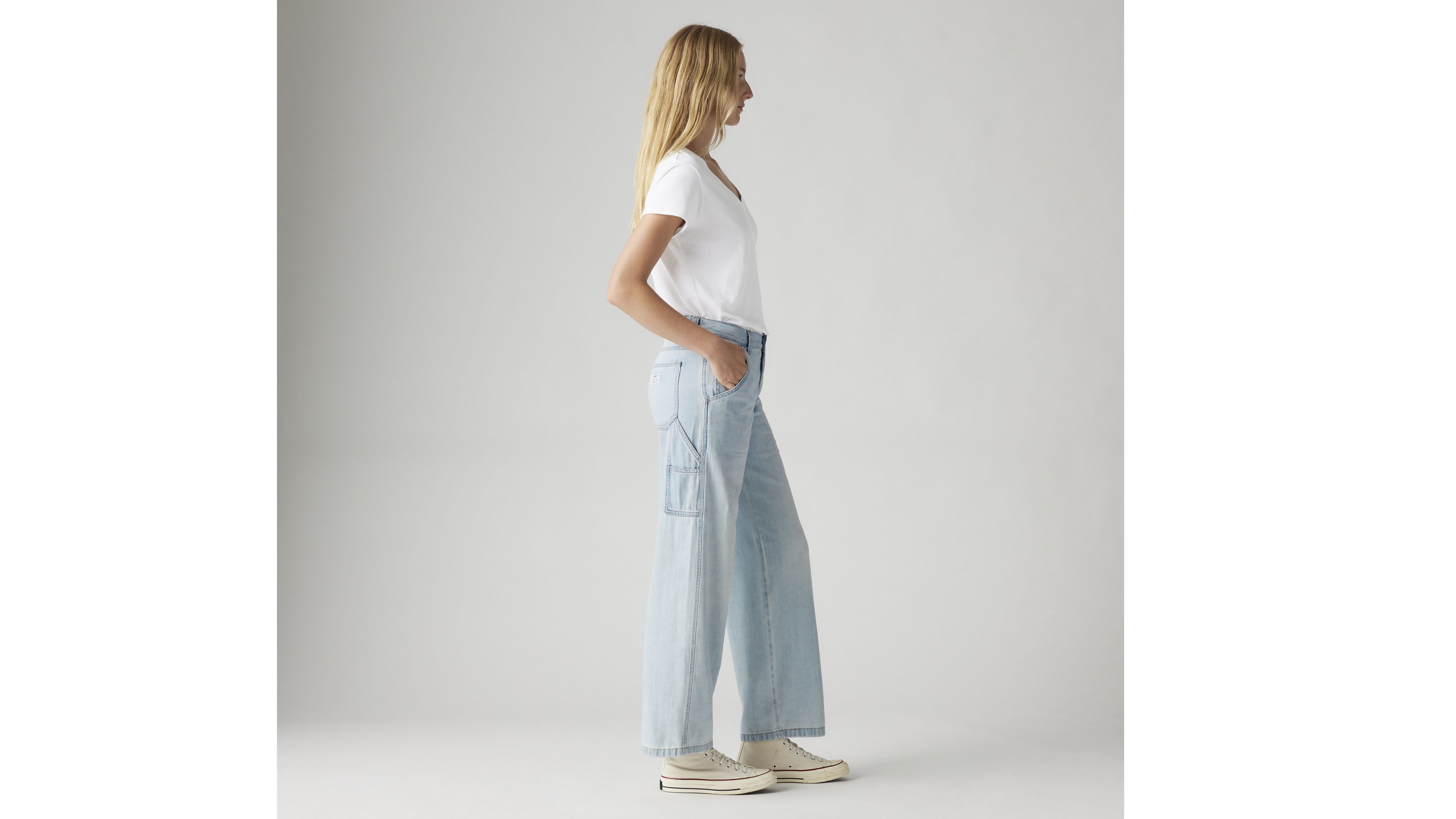 Baggy Carpenter Linen+ Denim Lightweight Women's Jeans 4