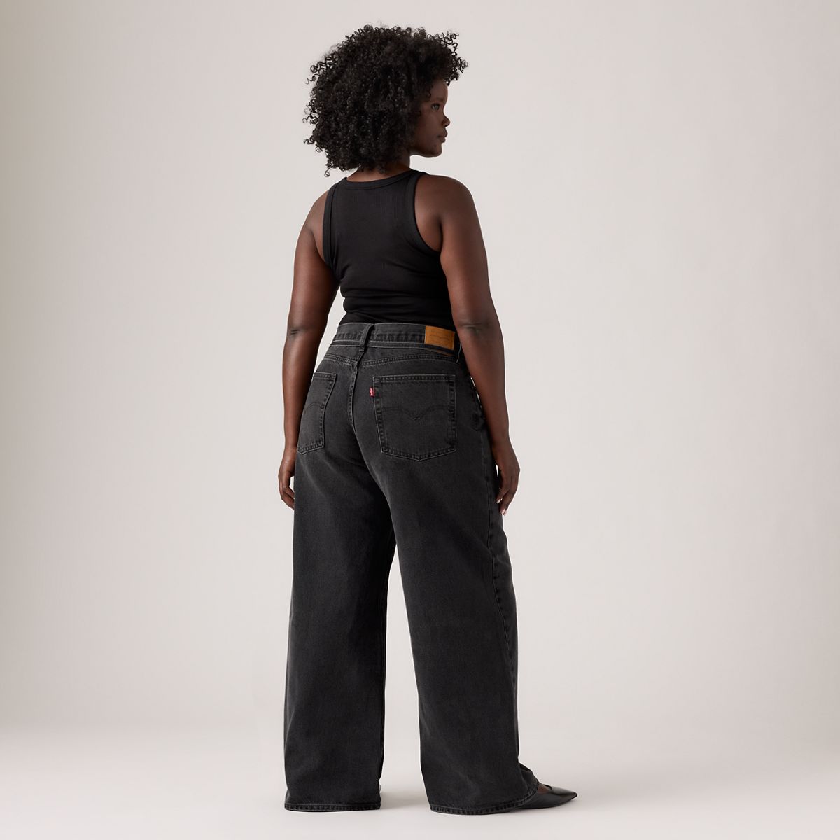 XL Baggy Straight Women's Jeans — Influential Lady - Black
