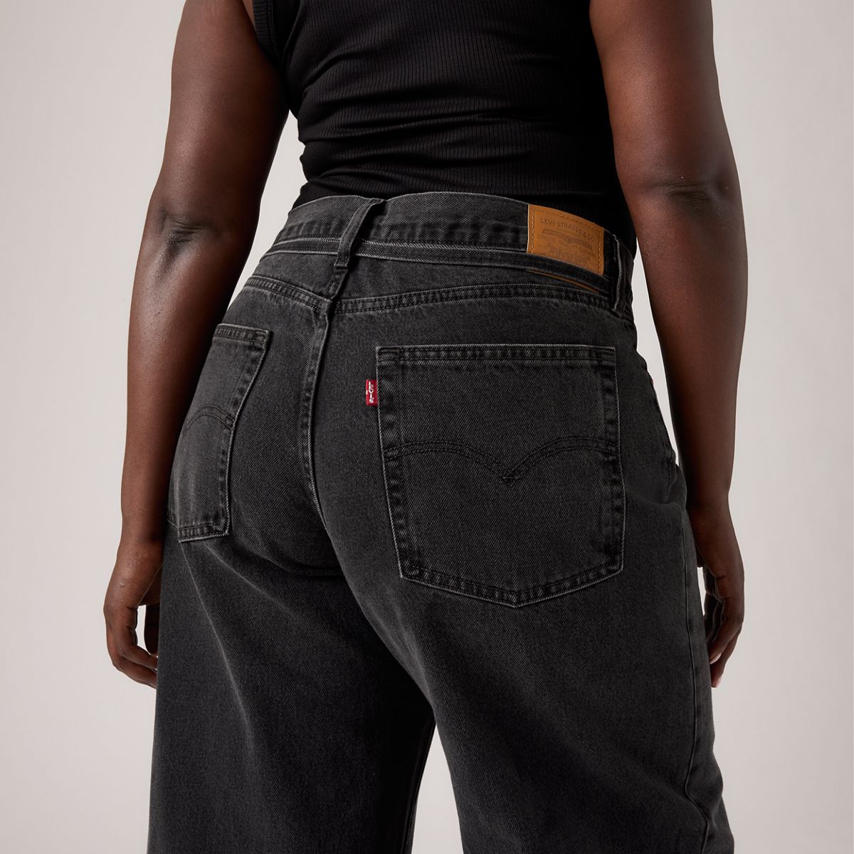 XL Baggy Straight Women's Jeans — Influential Lady - Black