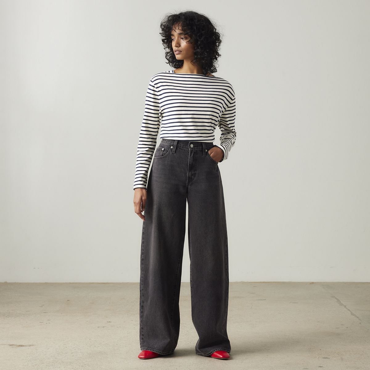 XL Baggy Straight Women's Jeans — Influential Lady - Black