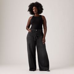 XL Baggy Straight Women's Jeans — Influential Lady - Black 8