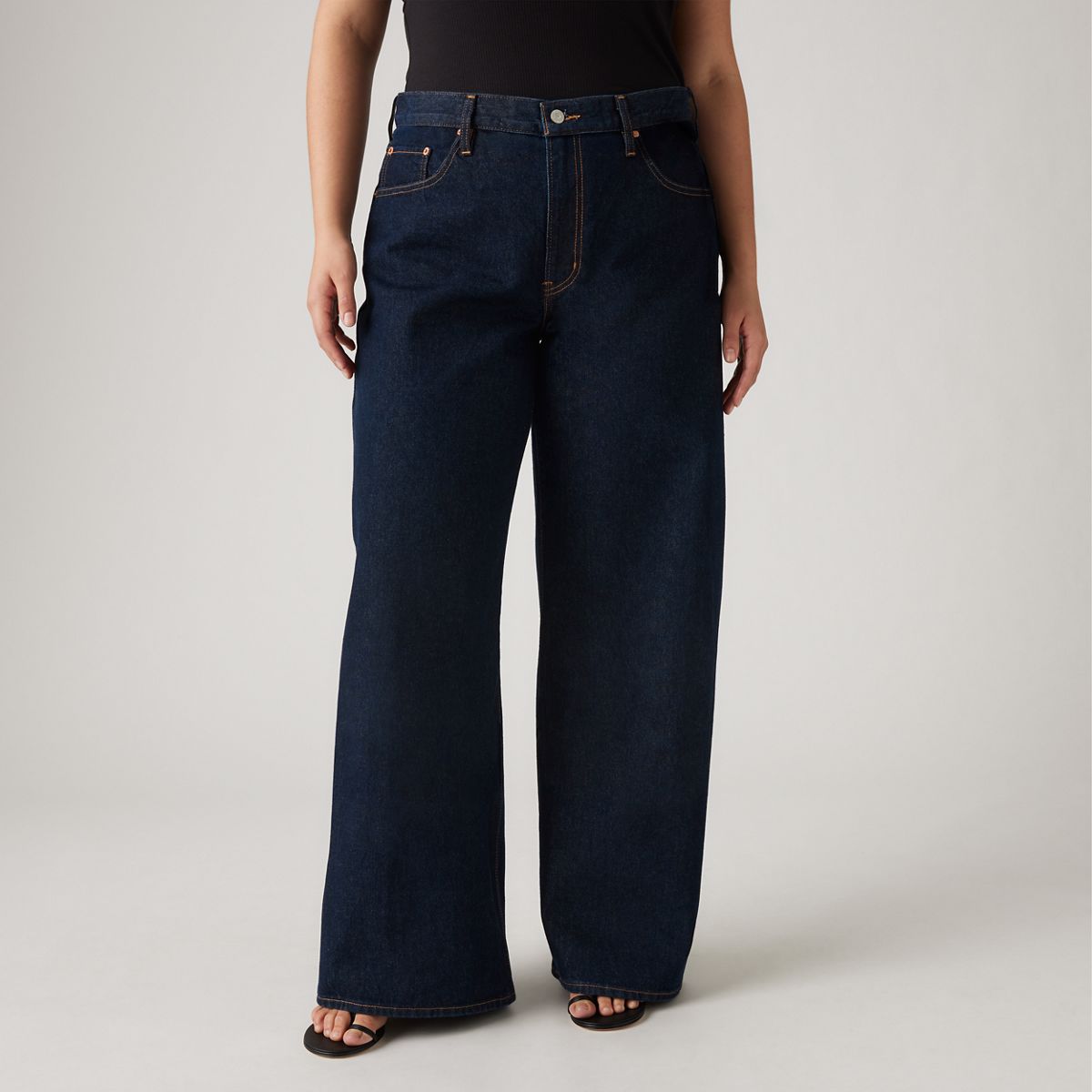 XL Baggy Straight Women's Jeans — Dream Nice Dreams - Dark Wash