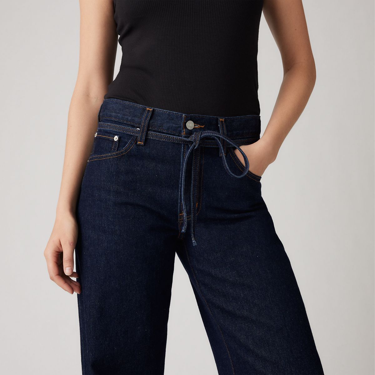 XL Baggy Straight Women's Jeans — Dream Nice Dreams - Dark Wash