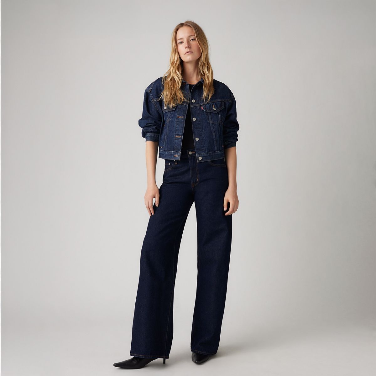 XL Baggy Straight Women's Jeans — Dream Nice Dreams - Dark Wash