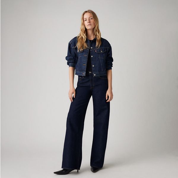 XL Baggy Straight Women's Jeans — Dream Nice Dreams - Dark Wash