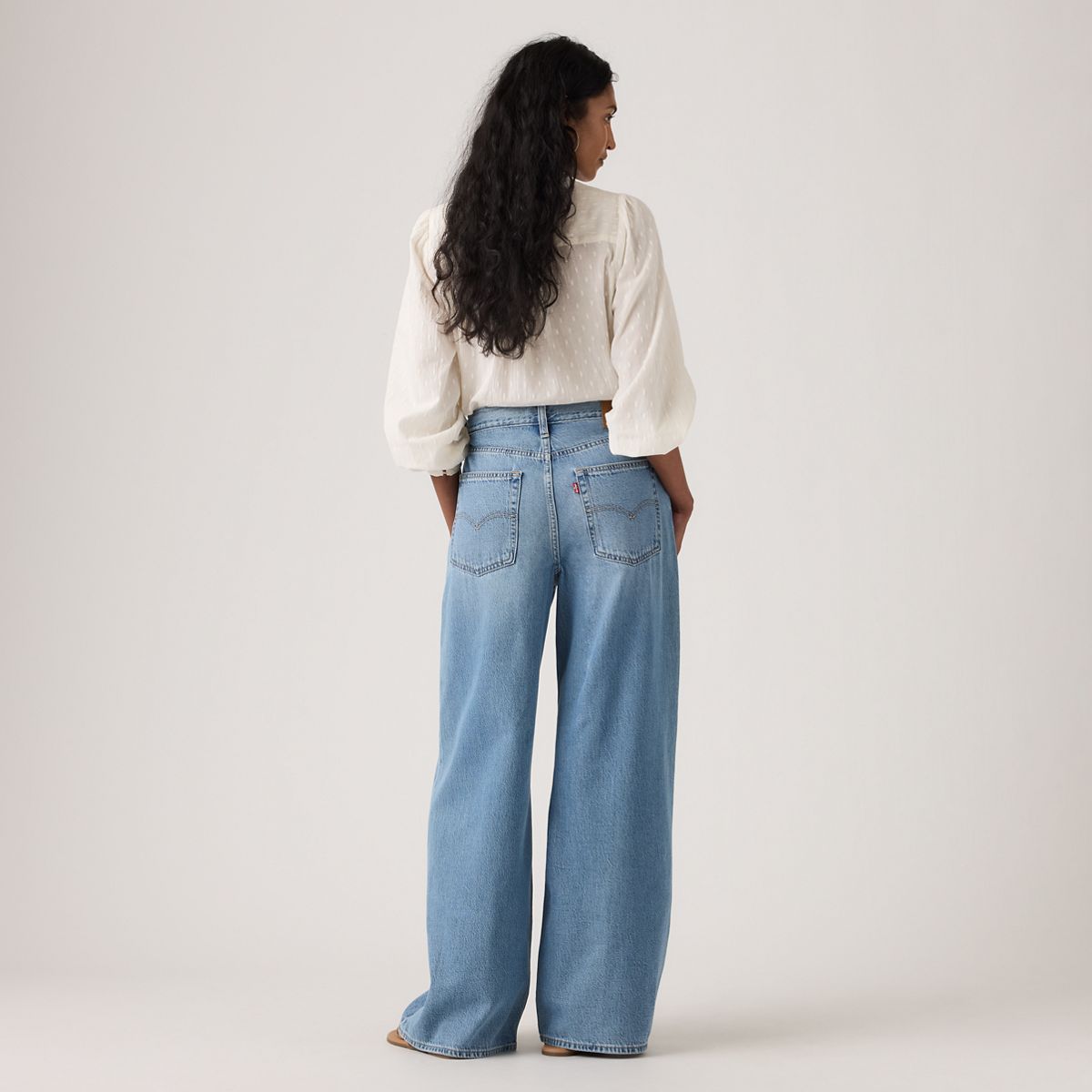 XL Baggy Straight Women's Jeans — Good Grades Tencel - Medium Wash