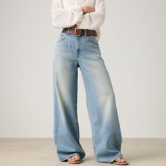 XL Baggy Straight Women's Jeans — Gamble Time - Medium Wash 2